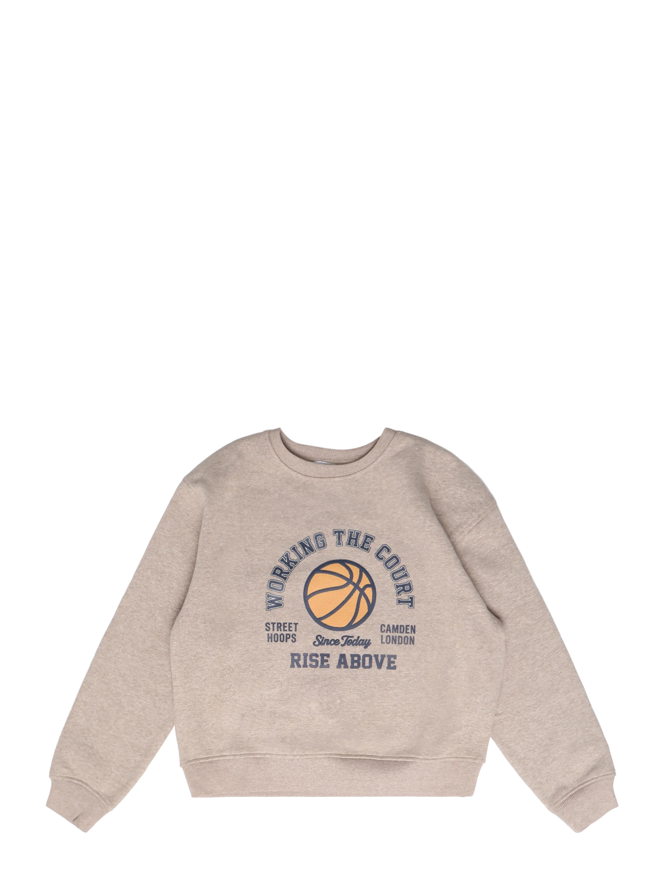Mango Printed embossed sweatshirt - Tøj - LT PASTEL BROWN / beige