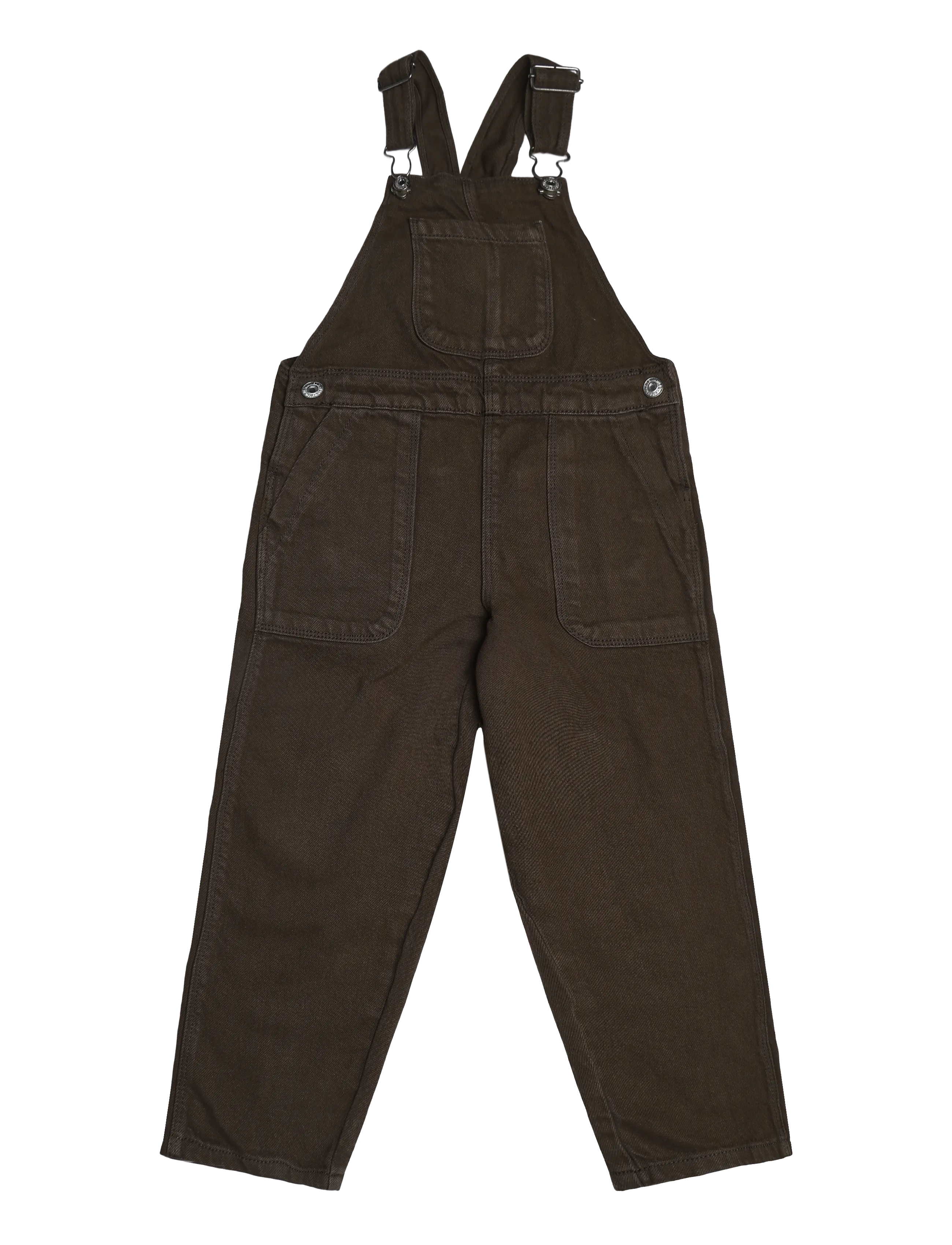 Mango Denim dungarees with pockets - Tøj - BROWN / brown