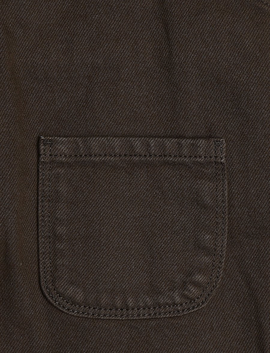 Mango - Denim dungarees with pockets - buksedragter - brown - 4