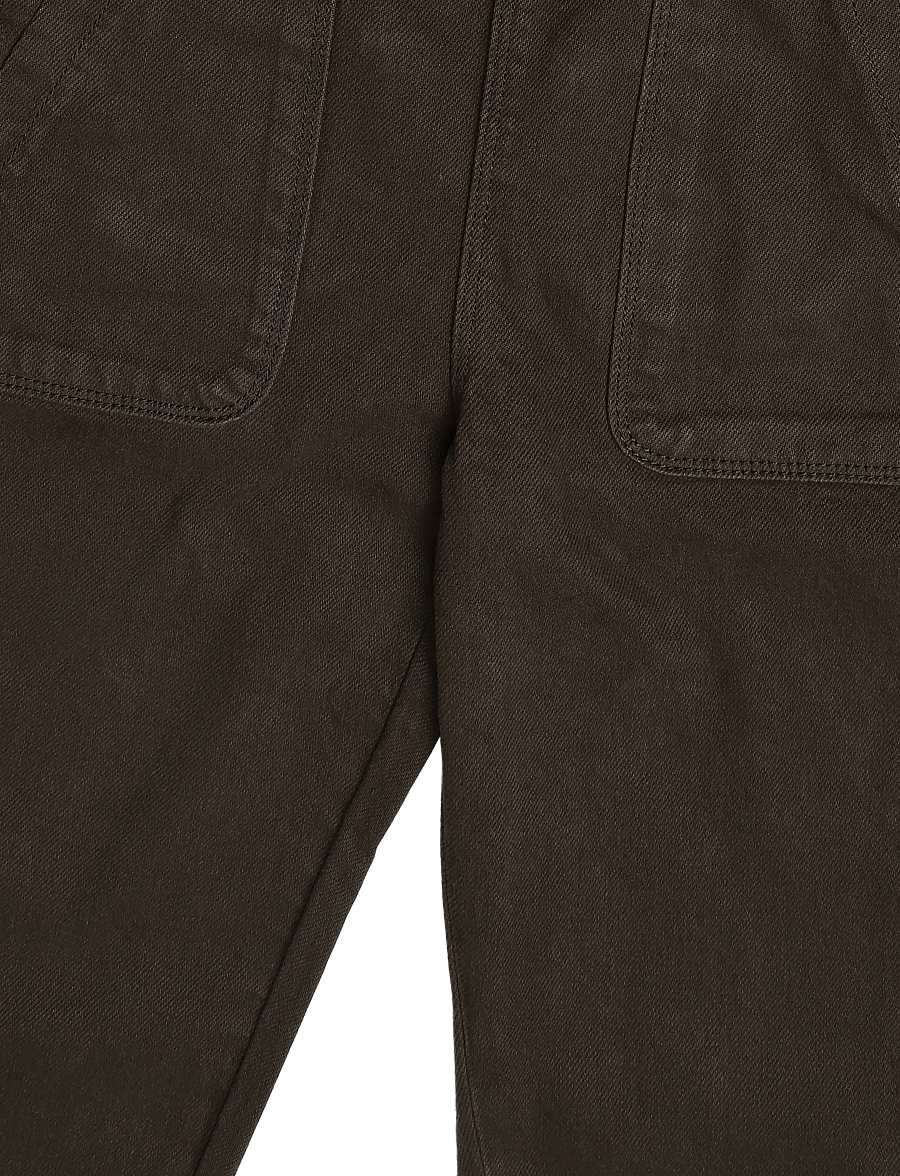 Mango - Denim dungarees with pockets - buksedragter - brown - 5