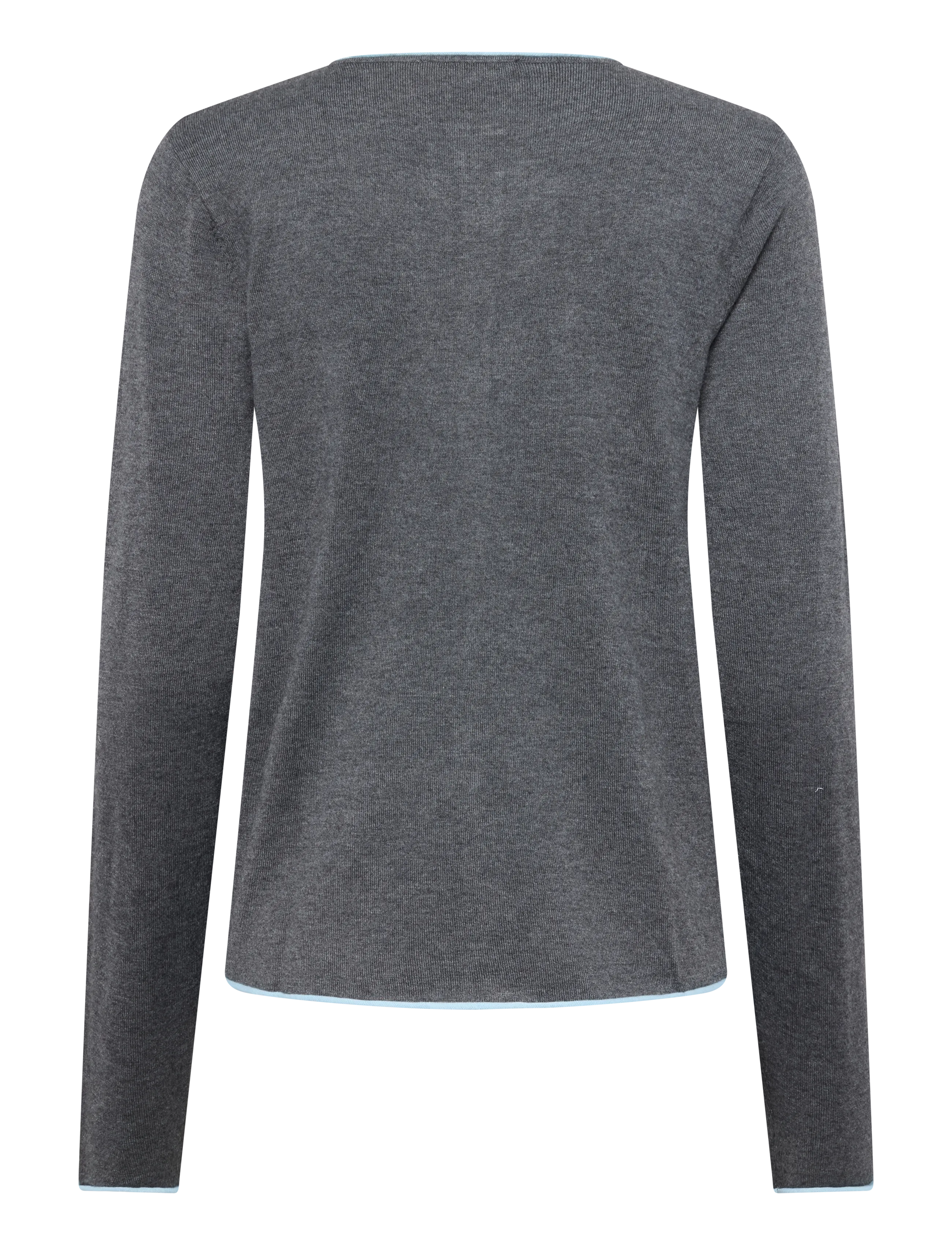 Mango - Contrast trim cardigan - cardigans - grey - 1