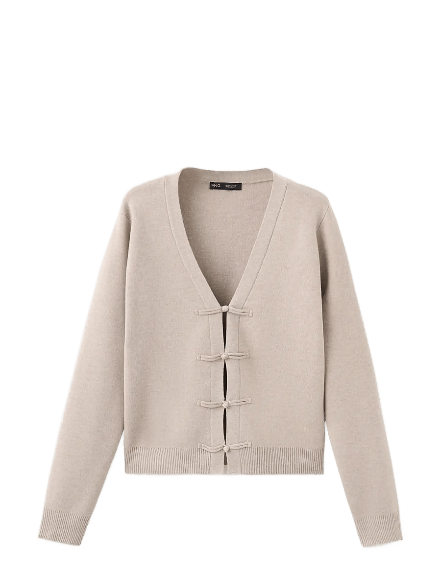 Mango - Toggle knit cardigan - koftor - medium brown - 0