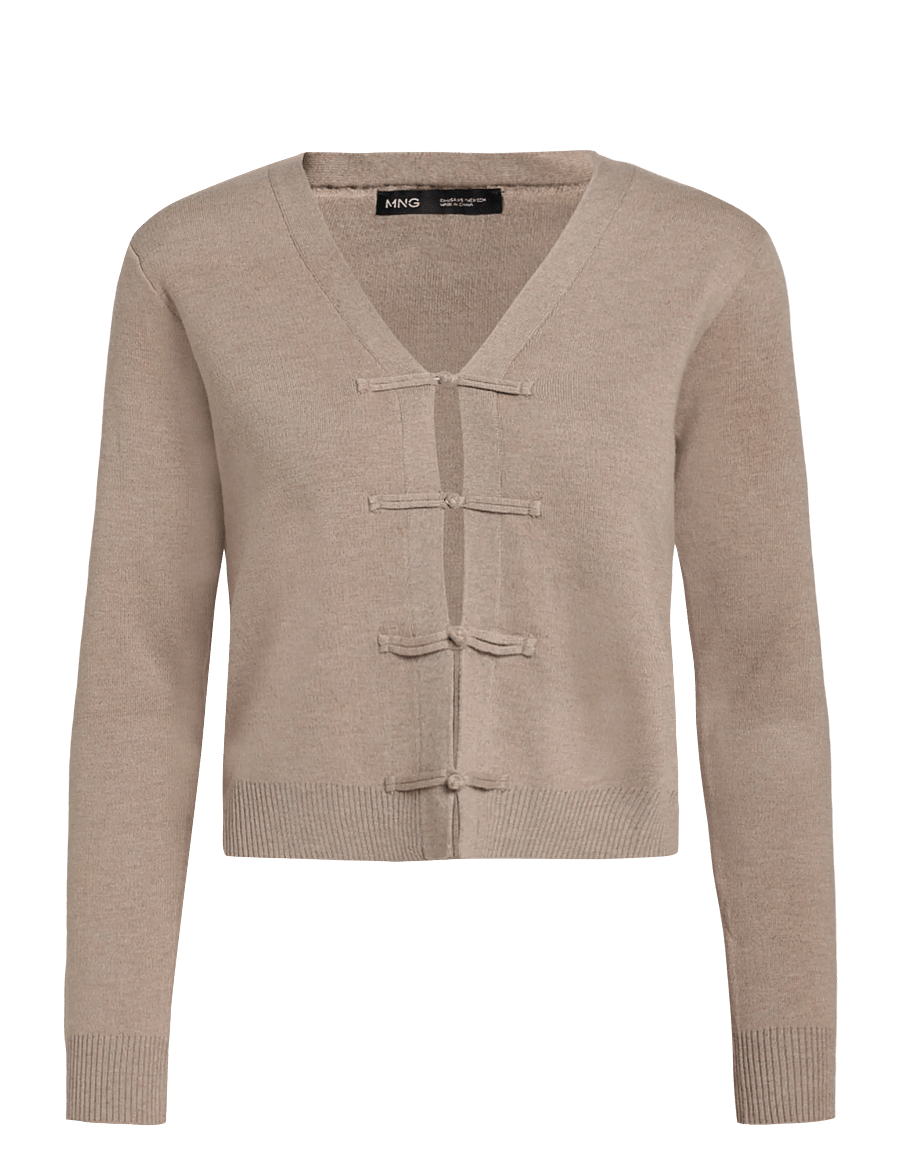 Mango - Toggle knit cardigan - koftor - medium brown - 0