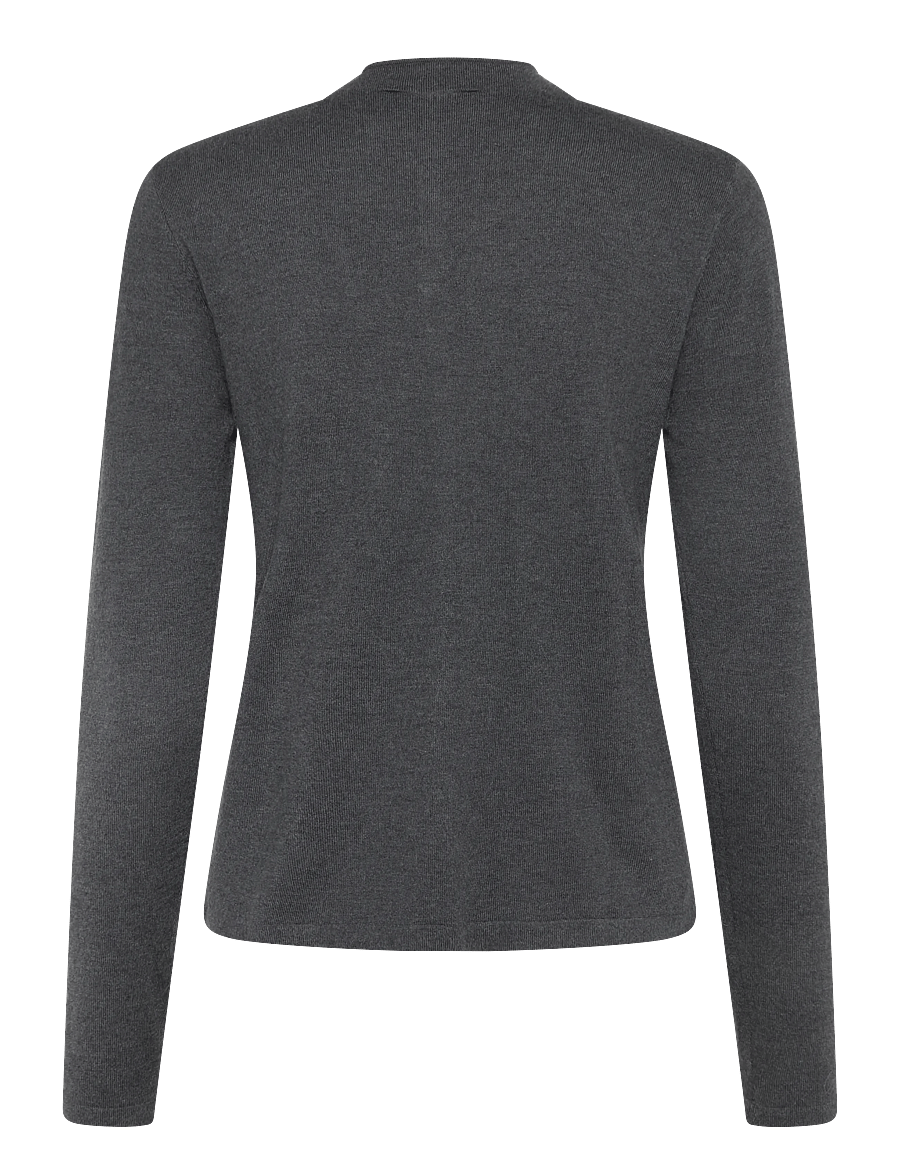 Mango - Fine-knit cardigan with metal buttons - koftor - charcoal - 2