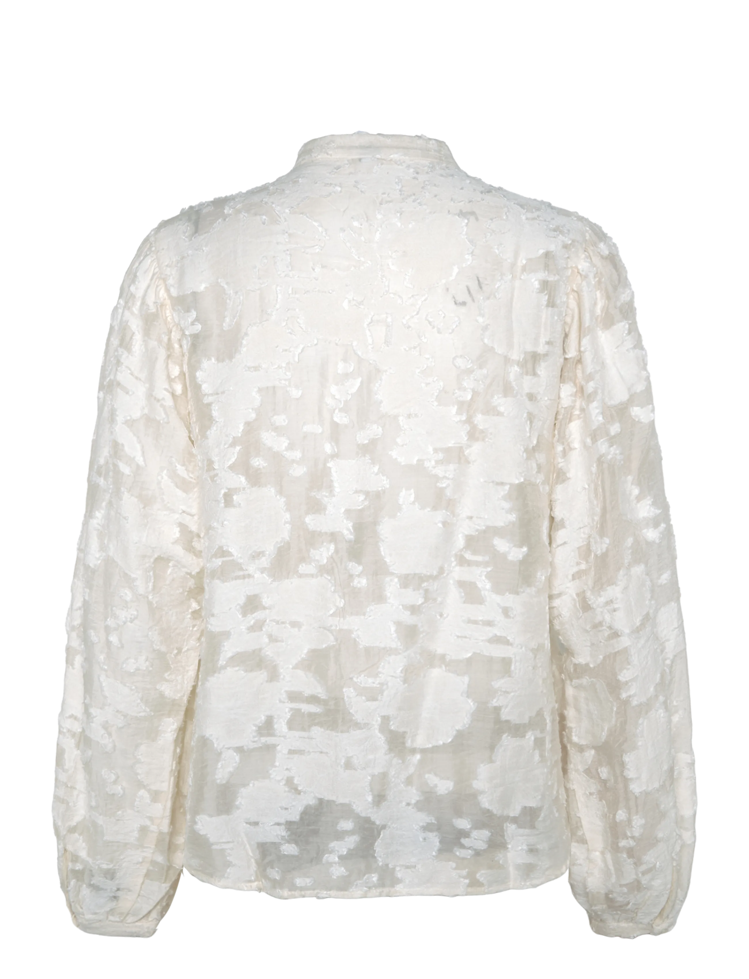 Mango - Lyocell blouse with embroidered details - natural white - 1