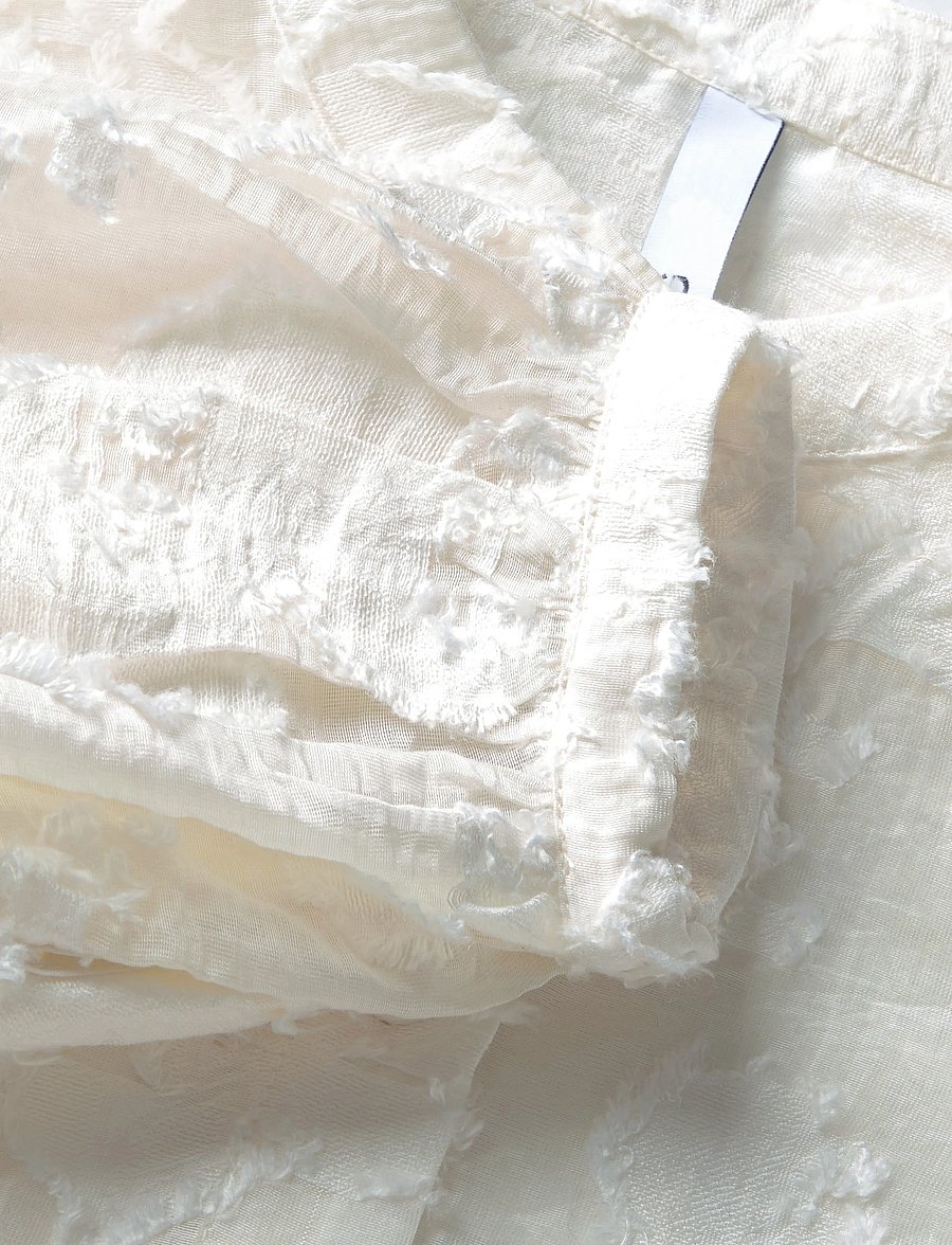 Mango - Lyocell blouse with embroidered details - langærmede bluser - natural white - 2