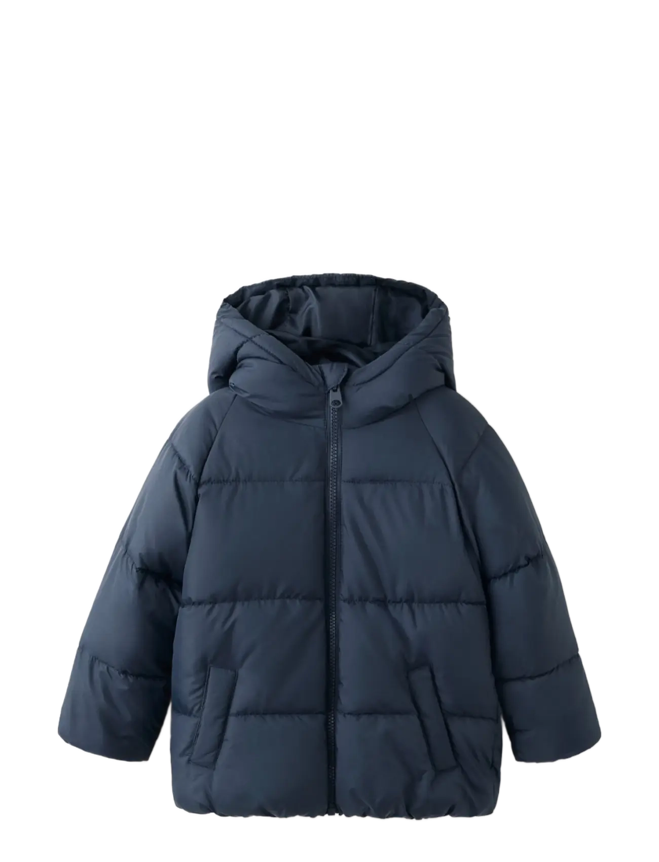 Mango Hood Puffer Coat, 3-4, Thermo Oberbekleidung, Marineblau - Jackets, Kinder