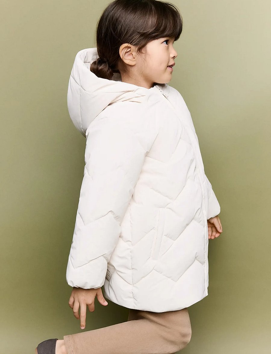 Mango - Long padded anorak - anorakker - natural white - 0