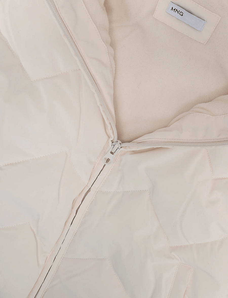 Mango - Long padded anorak - anorakker - natural white - 3