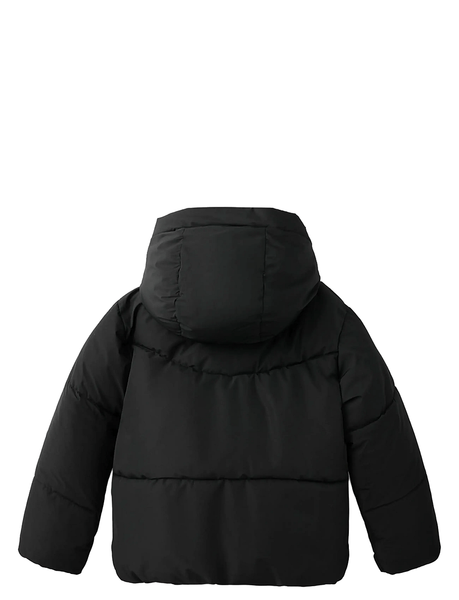 Mango - Hood puffer coat - quiltade jackor - black - 1