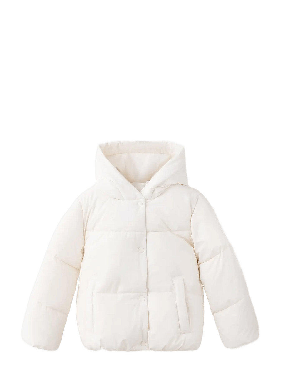 Mango - Hood puffer coat - quiltade jackor - light beige - 0