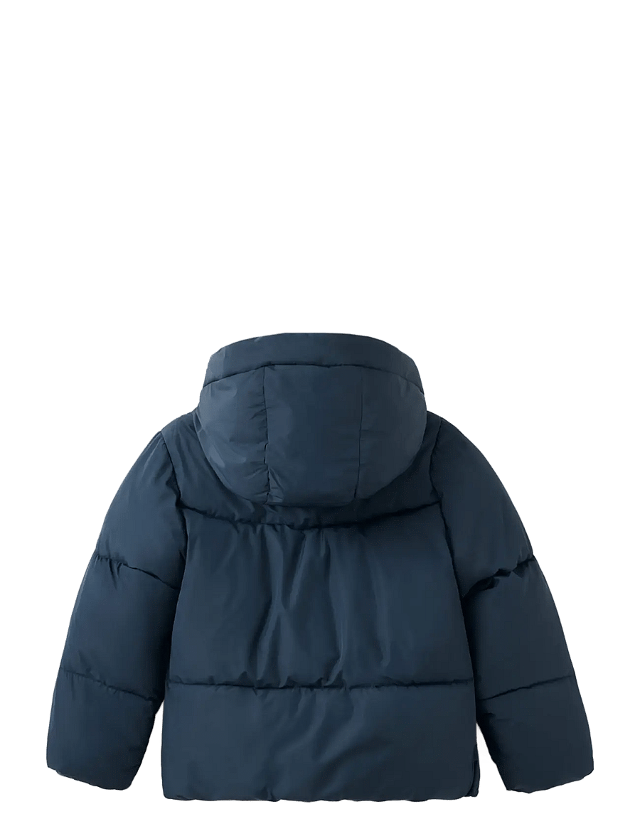 Mango - Hood puffer coat - quiltade jackor - navy - 1