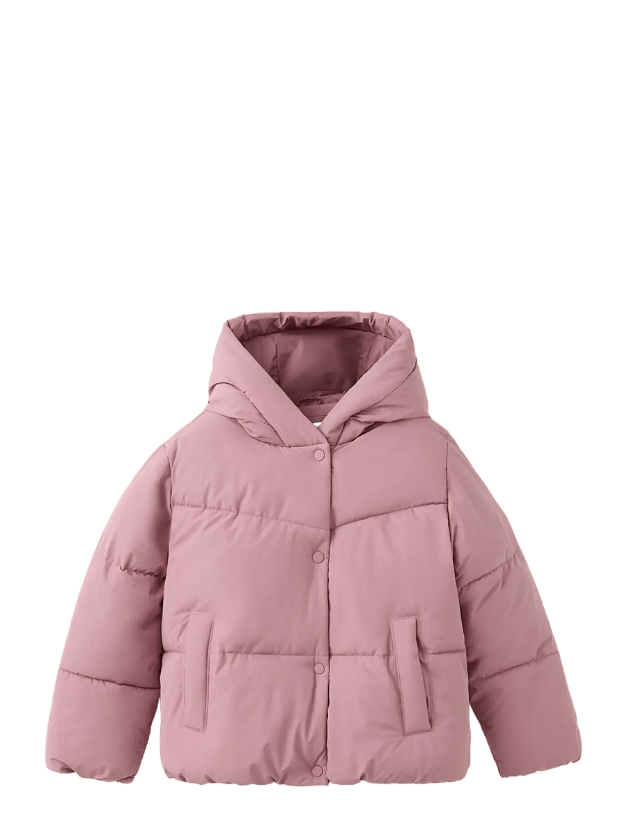 Mango - Hood puffer coat - quiltade jackor - pink - 0