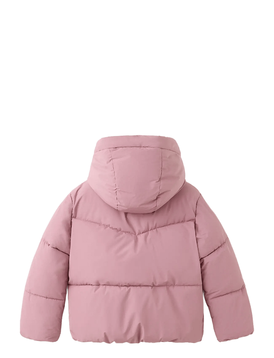 Mango - Hood puffer coat - quiltade jackor - pink - 1