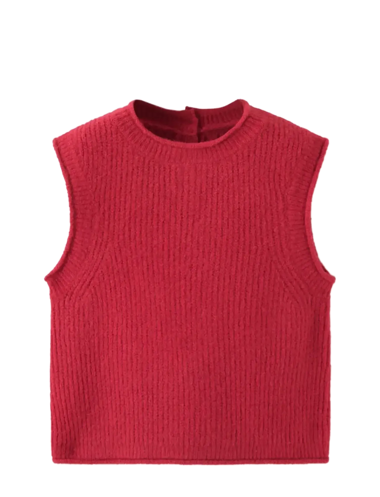 Mango Ribbed jersey jacket - Ytterkläder - RED / red