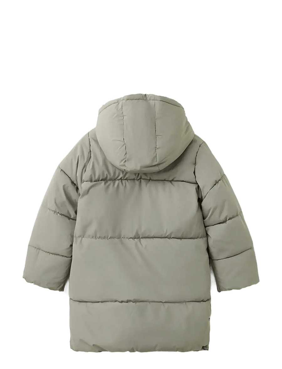 Mango - Hood puffer coat - daunen- und steppjacken - beige - khaki - 1