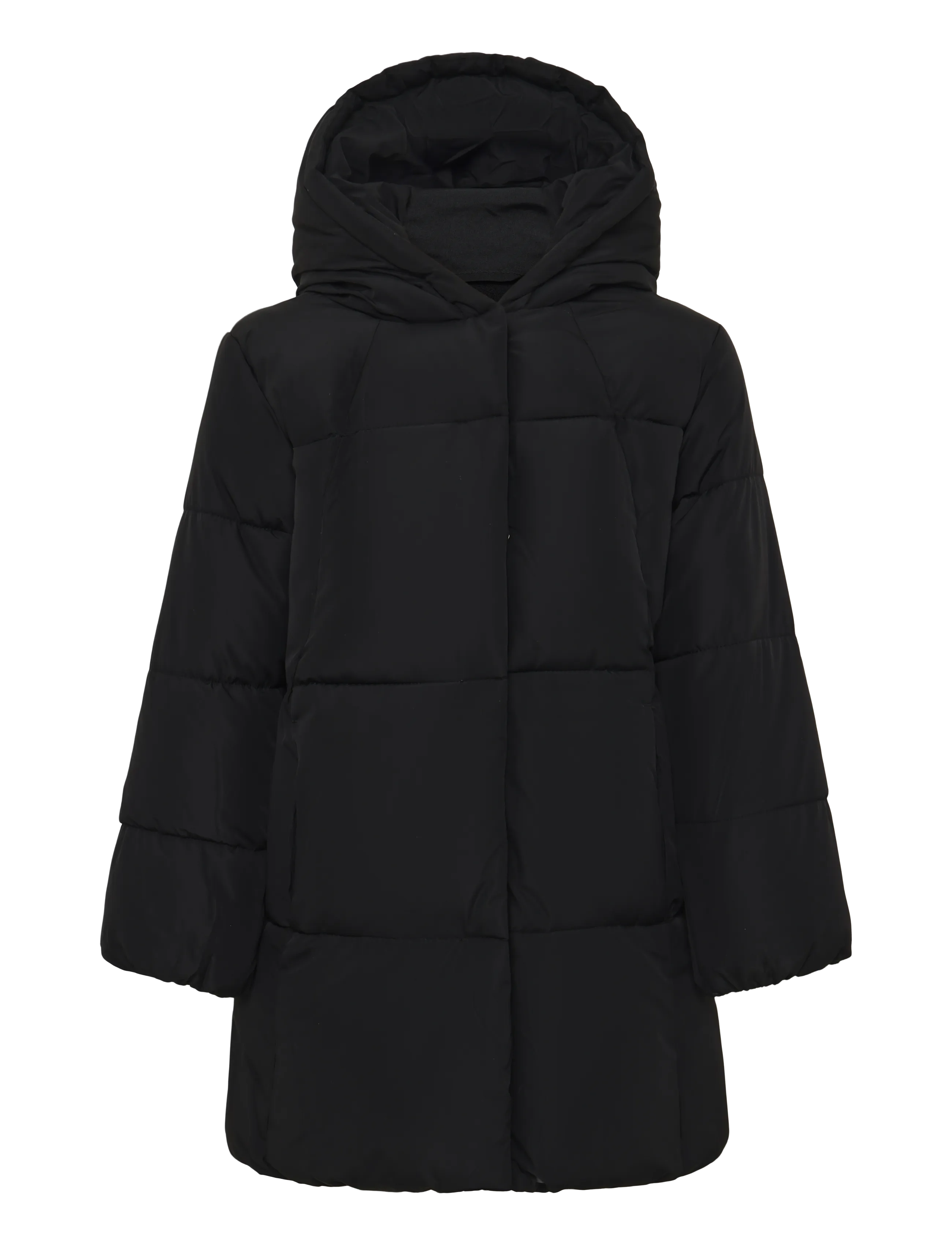 Mango Hood puffer coat - Back to school - BLACK / black
