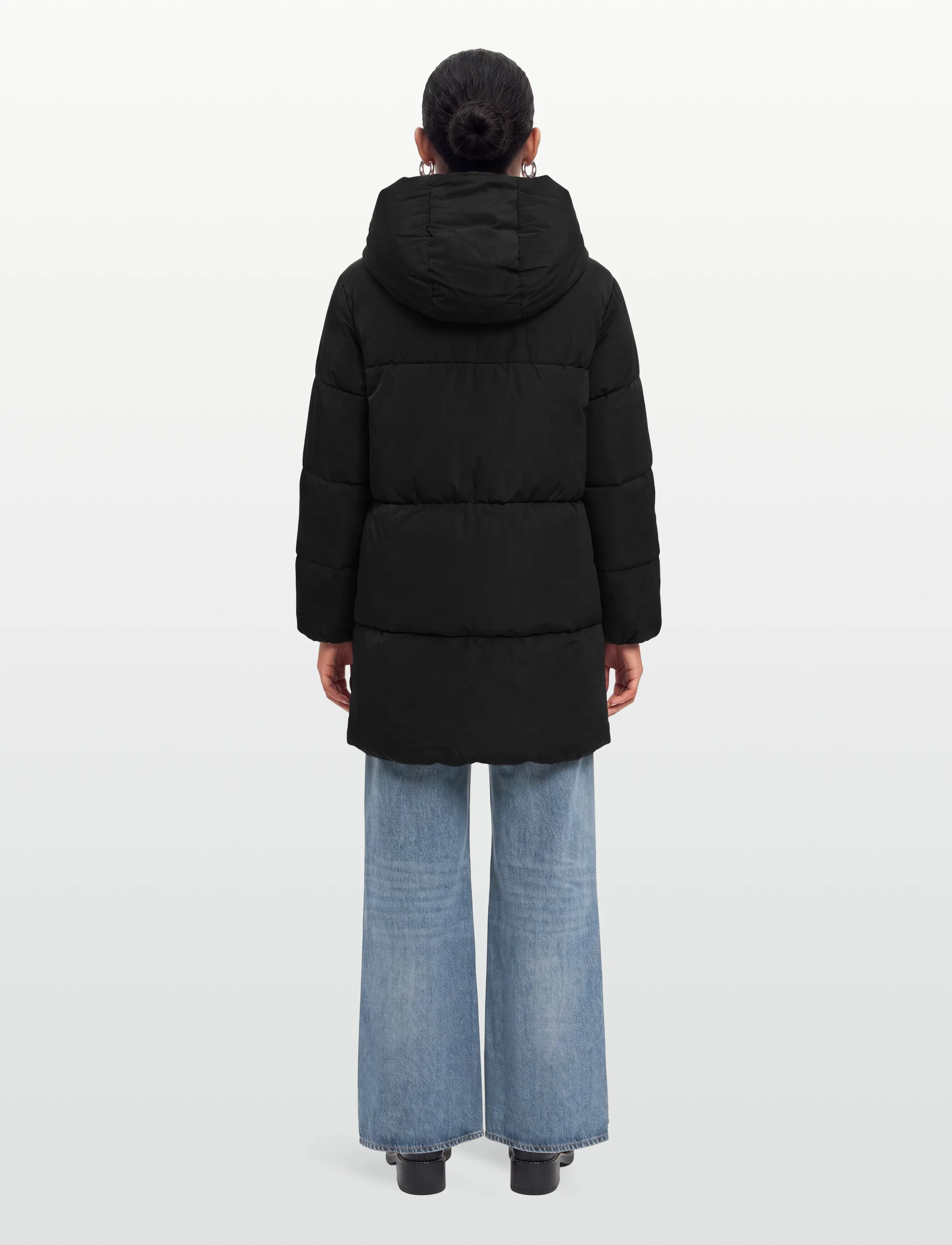 Mango - Hood puffer coat - dunjackor & fodrade jackor - black - 4