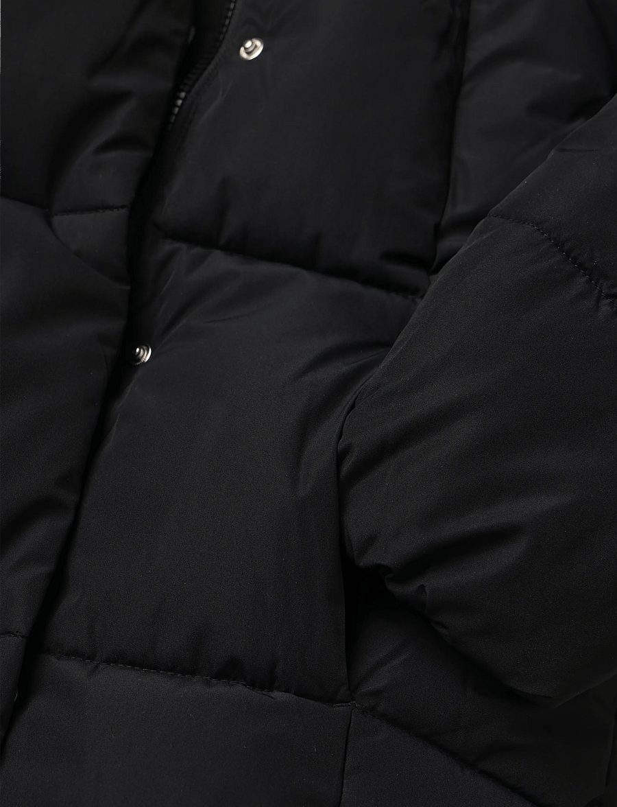 Mango - Hood puffer coat - dunjackor & fodrade jackor - black - 3