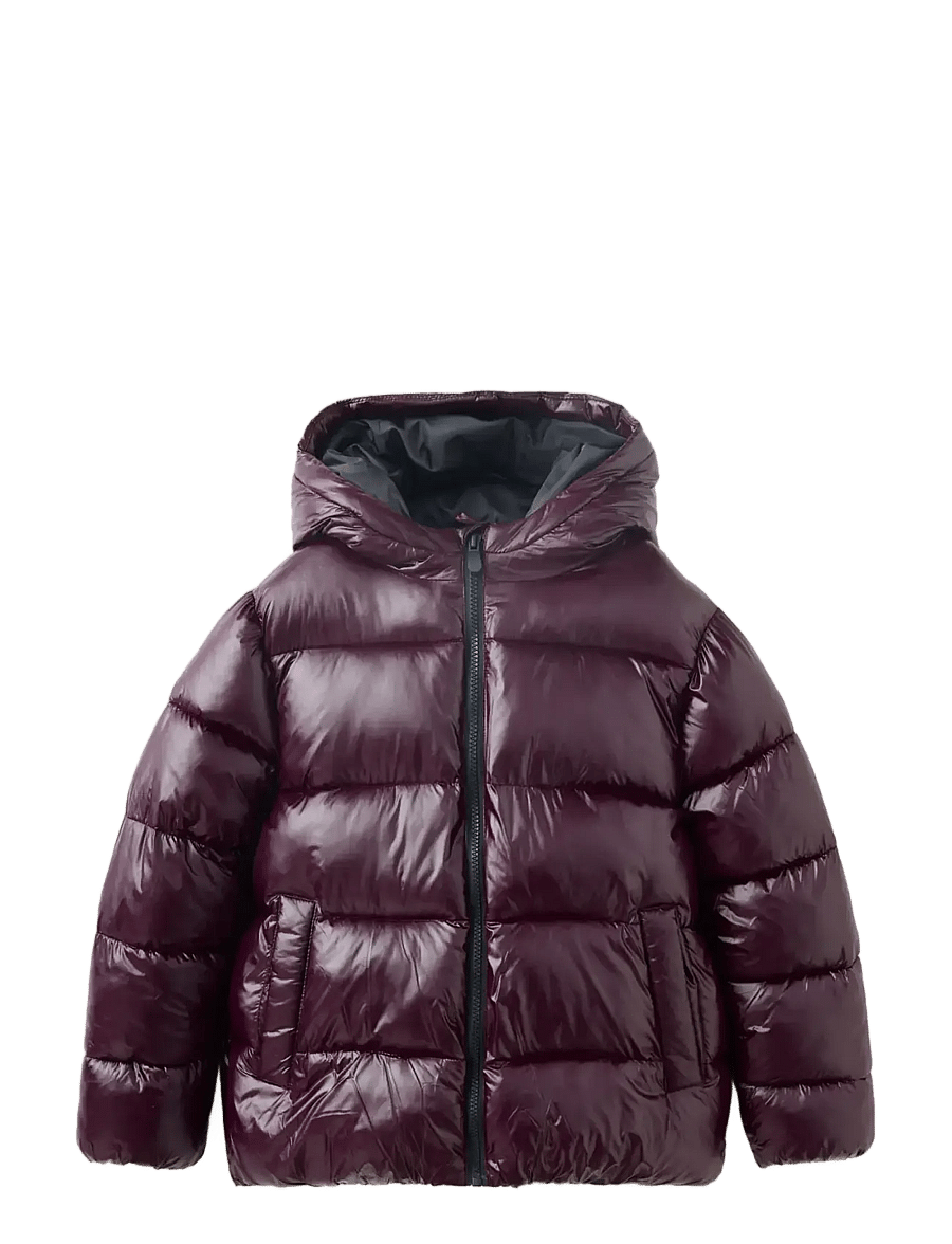 Mango - Shiny quilted anorak - anorakker - dark red - 0