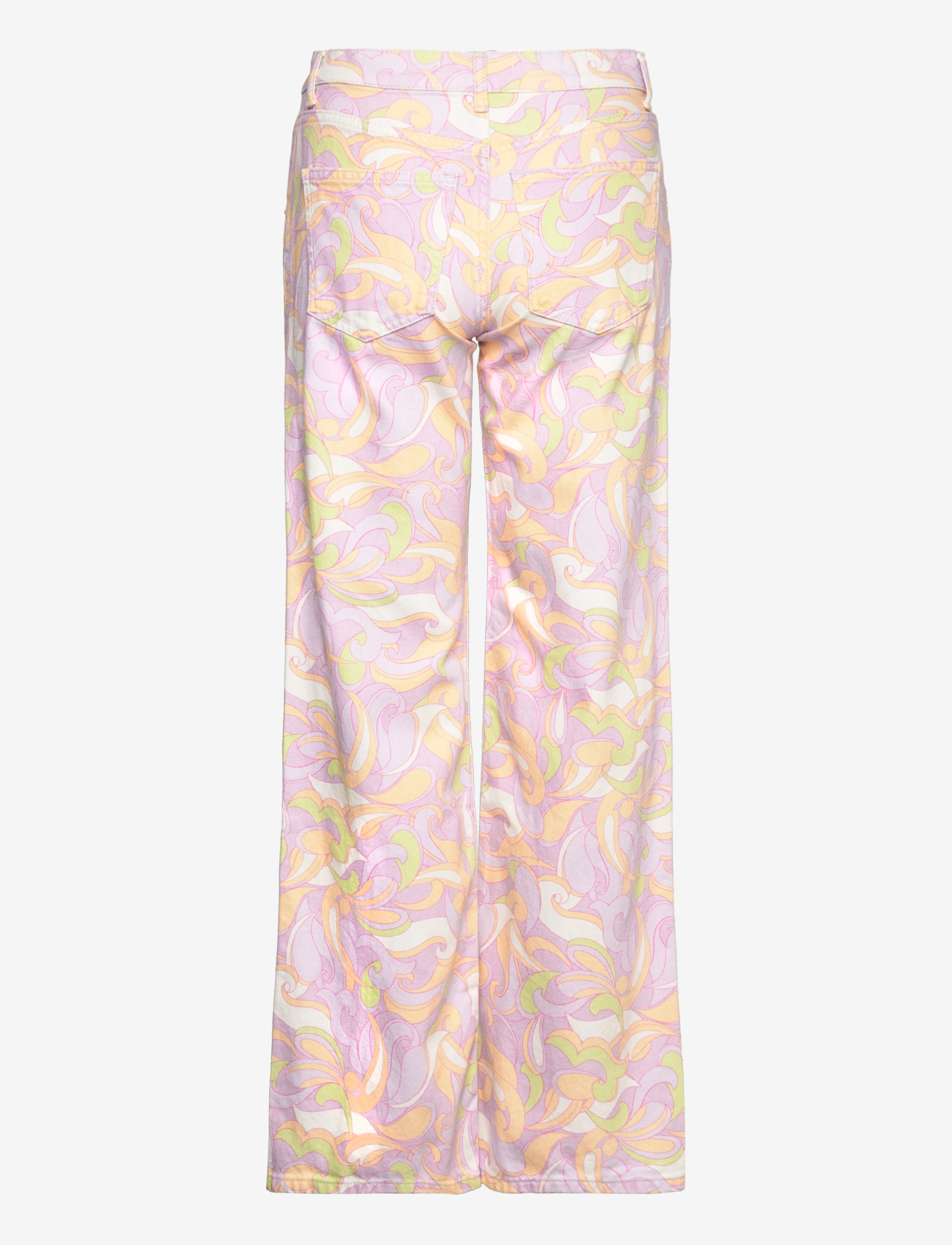 Mango - PRINT - hosen mit weitem bein - lila - 1