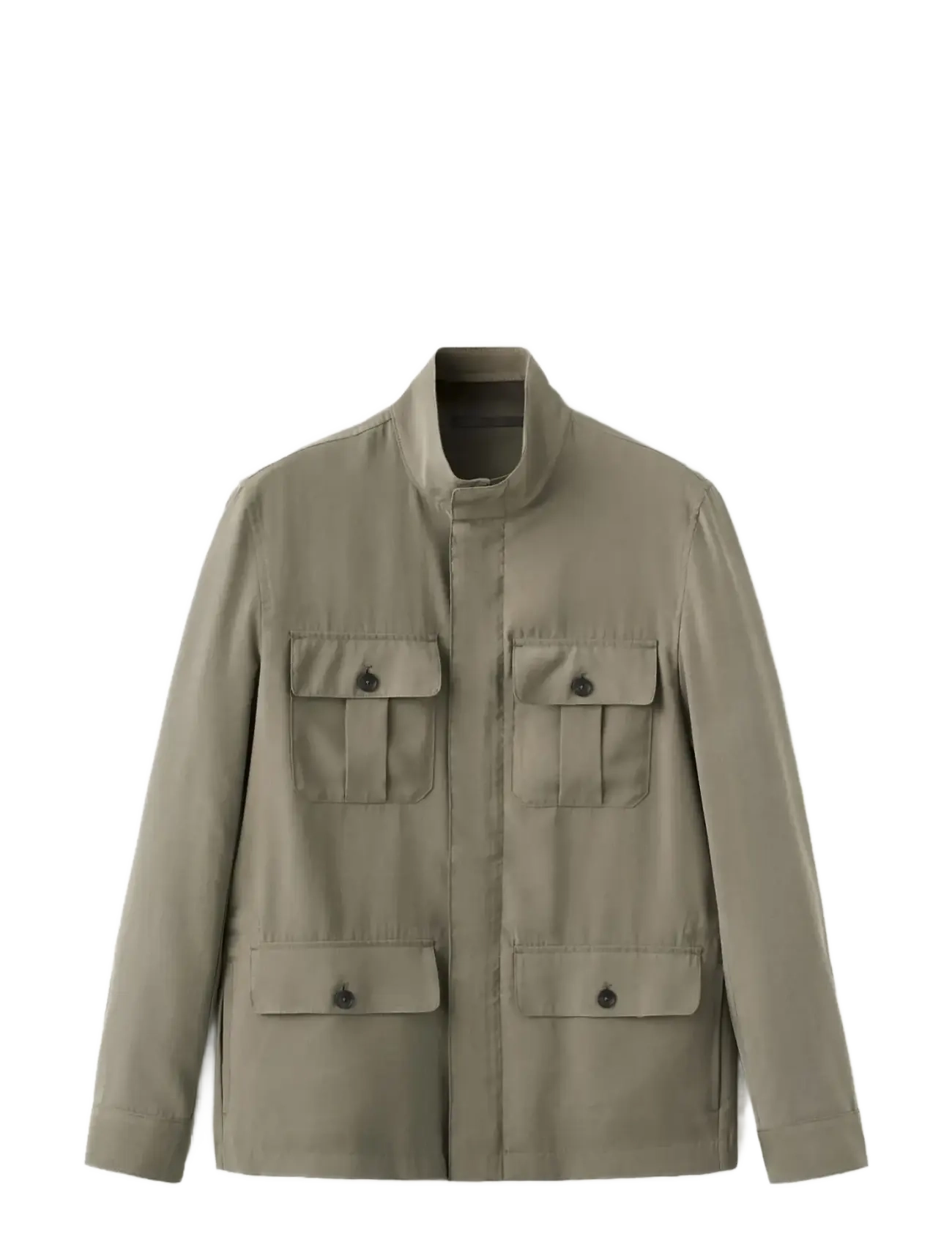 Mango Modal Pocket Jacket, M, Jackets, Grau - Light Männerswear