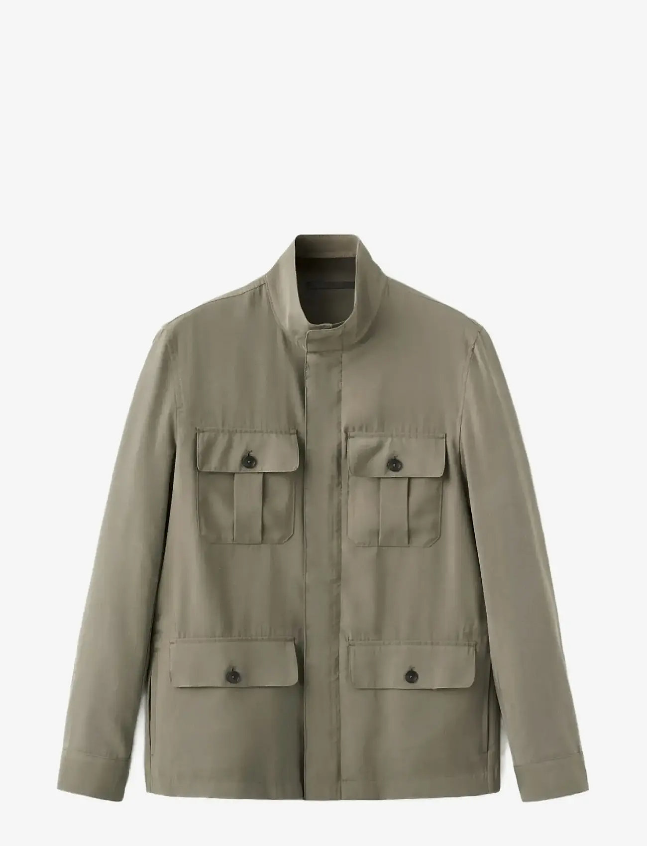 Mango - Modal pocket jacket - forårsjakker - medium grey - 0