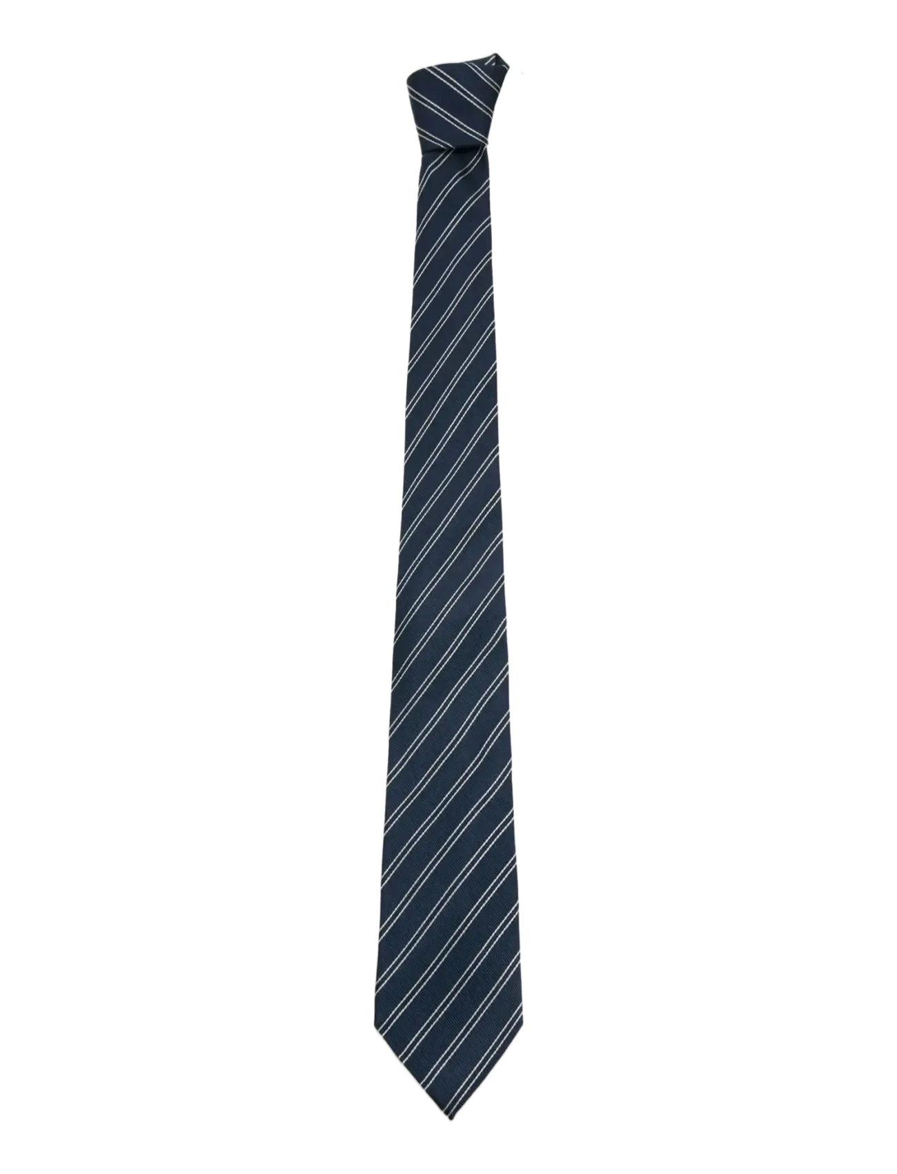 Mango Striped Tie With Combined Patterns, Stribet Slips, Navy, Str: ONE SIZE