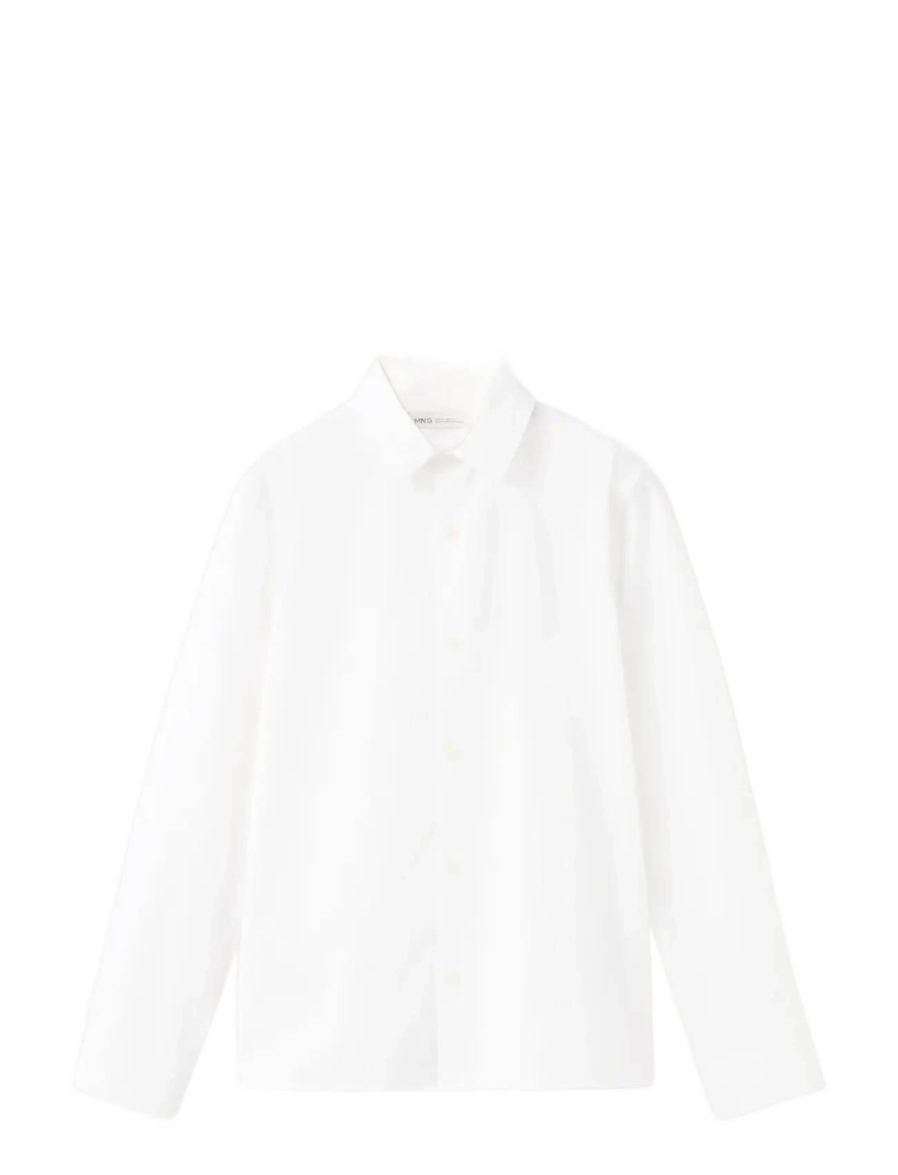 Mango Oxford cotton shirt - Overdele - WHITE / white