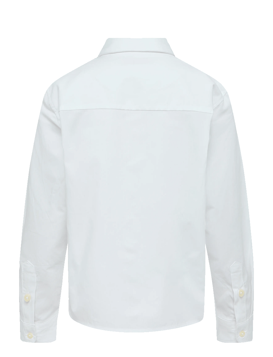 Mango - Oxford cotton shirt - långärmade skjortor - white - 1