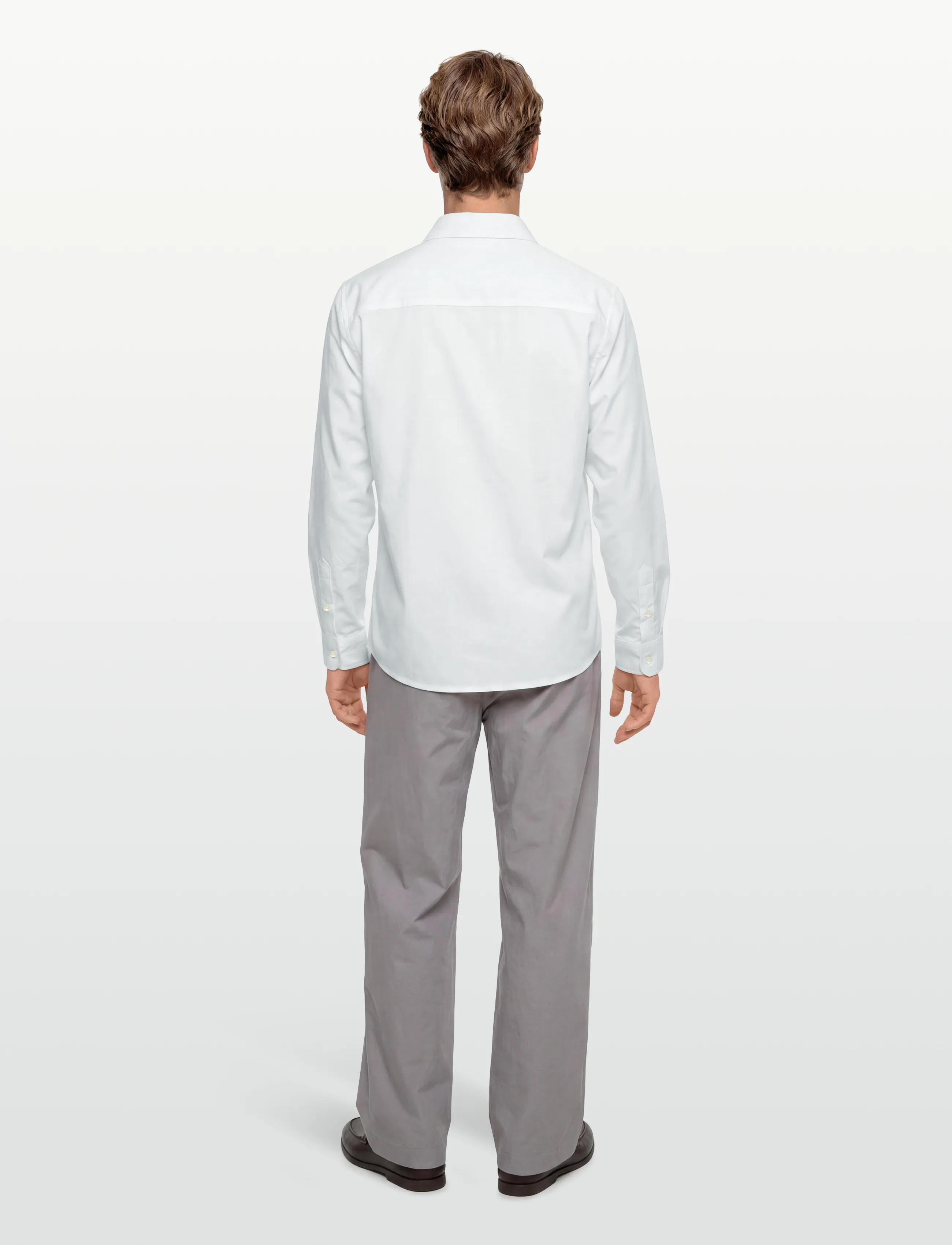 Mango - Oxford cotton shirt - langärmlige hemden - white - 4