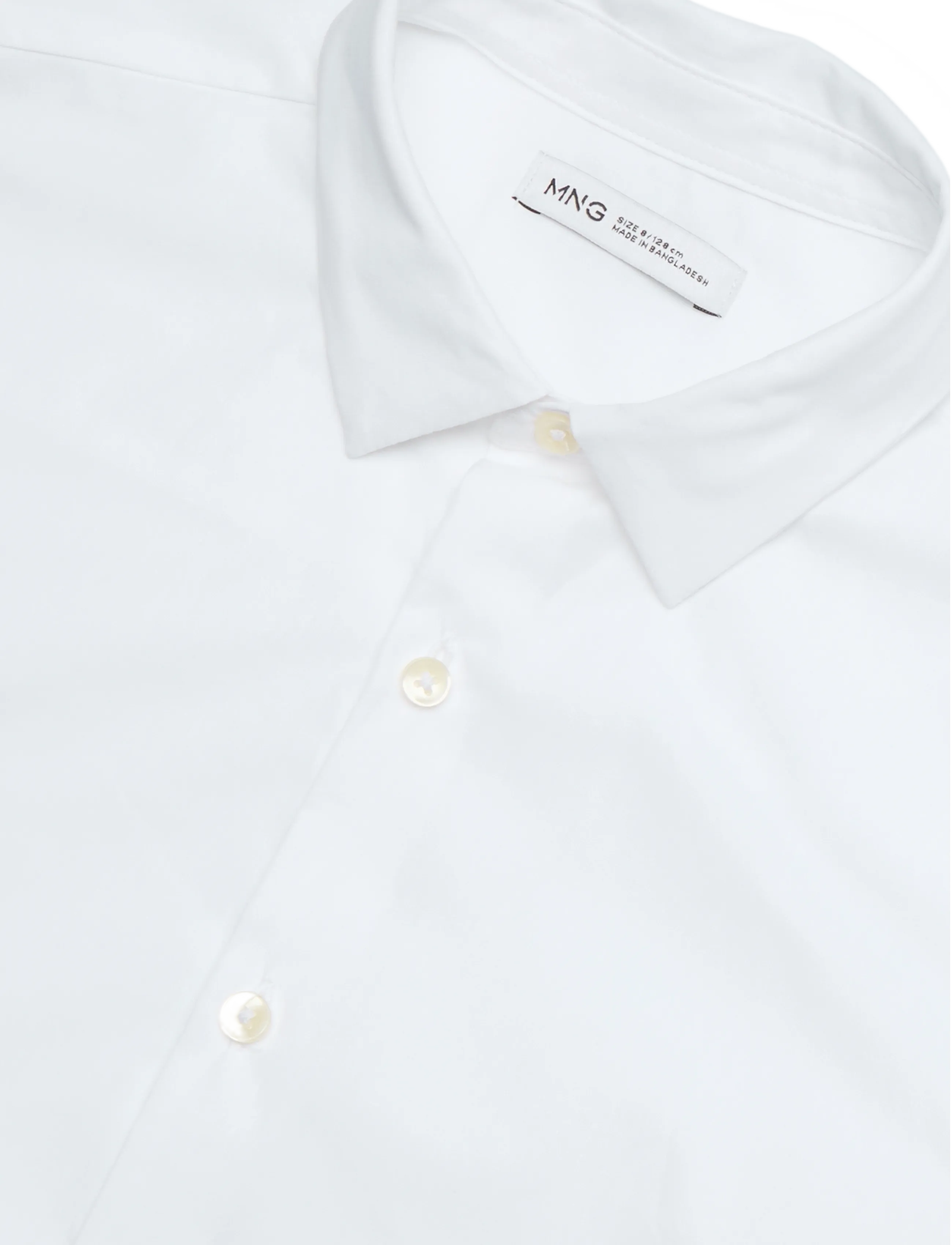 Mango - Oxford cotton shirt - långärmade skjortor - white - 2