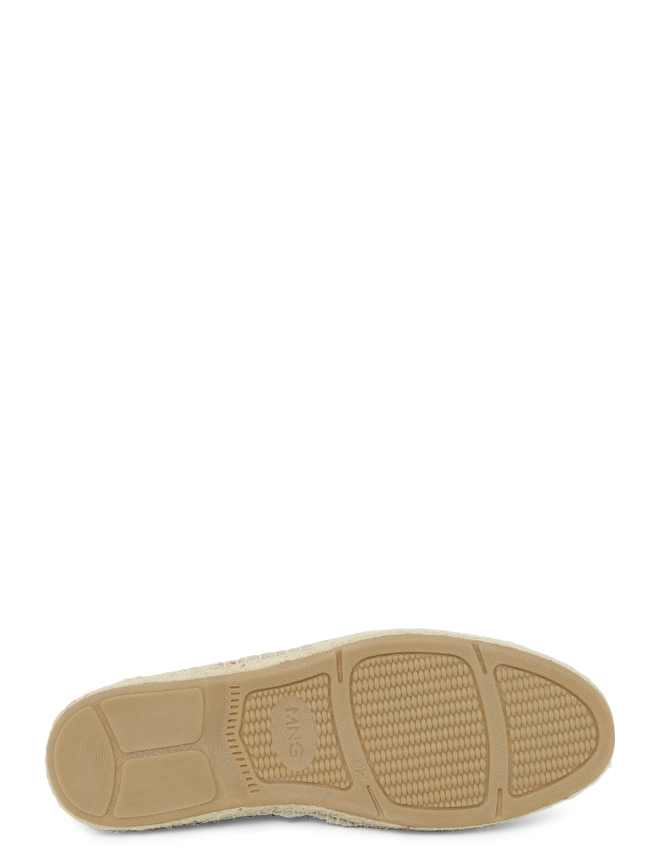 Mango - Jute leather shoe - slip on sneakers - lt pastel brown - 4
