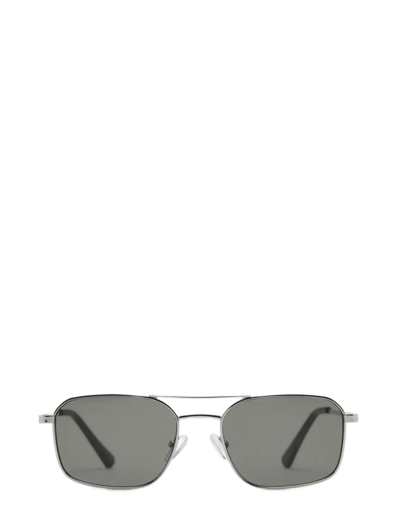 Mango Metallic Frame Sunglasses, One Size, Silver, Solbriller > Solbriller Med Firkantet Stel, Herre