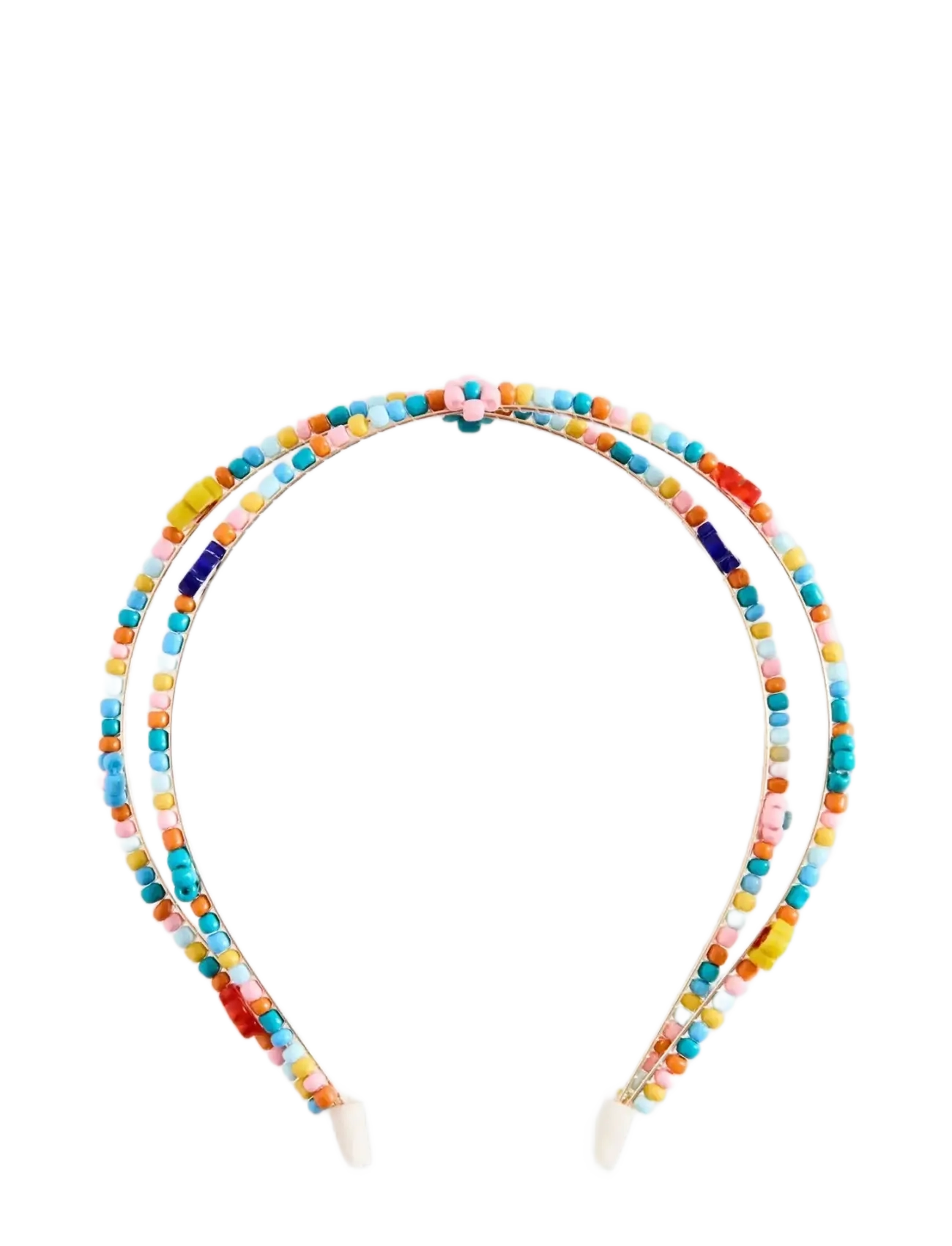 Mango Double Beaded Headband, Dobbelt Perle Hårbånd, Multi/mønstret, Str: ONE SIZE