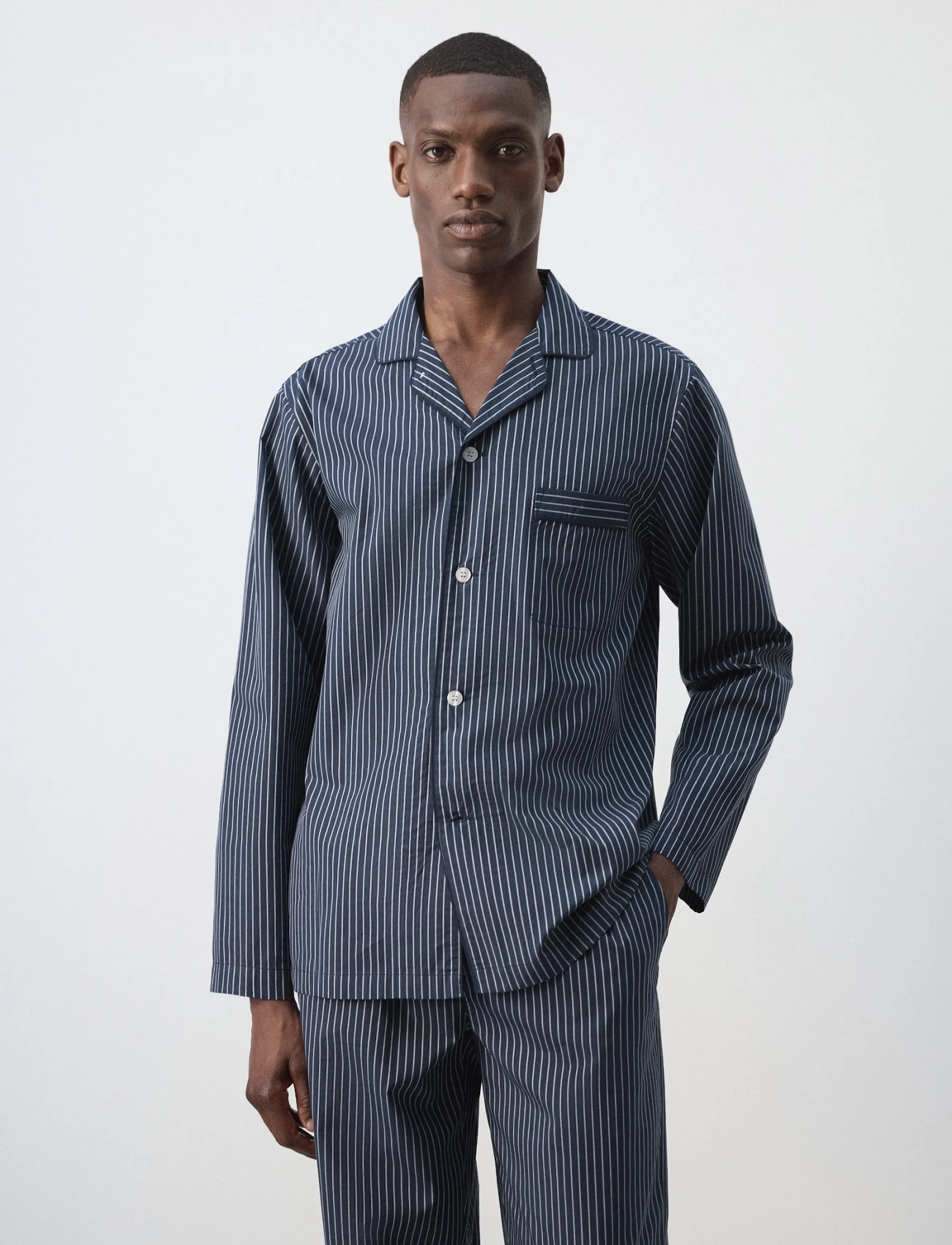 Mango Striped Pyjama Pack, L, Night & Loungewear, Marineblau - Pyjamas (set), Männerswear
