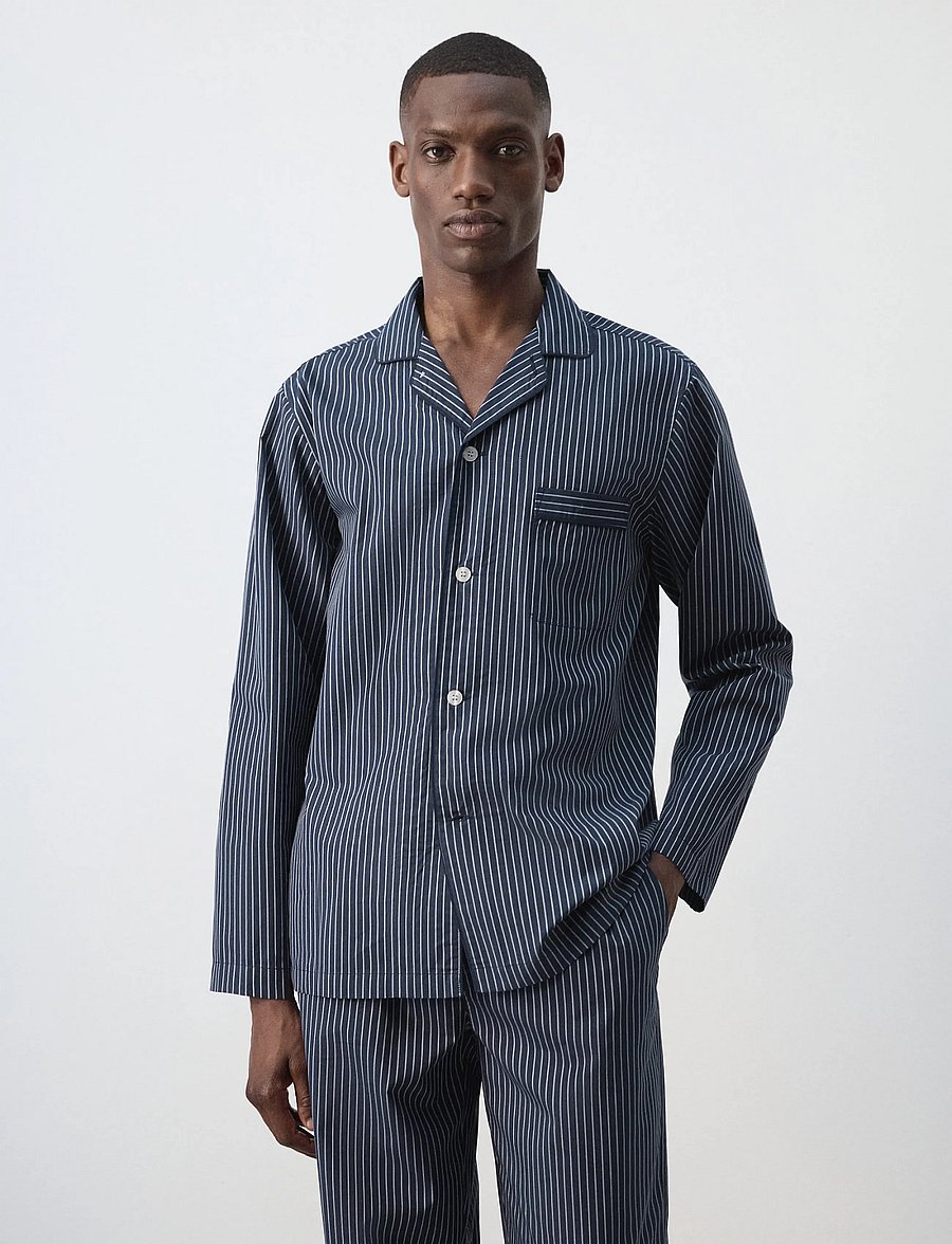 Mango - Striped pyjama pack - pyjamasset - navy - 0