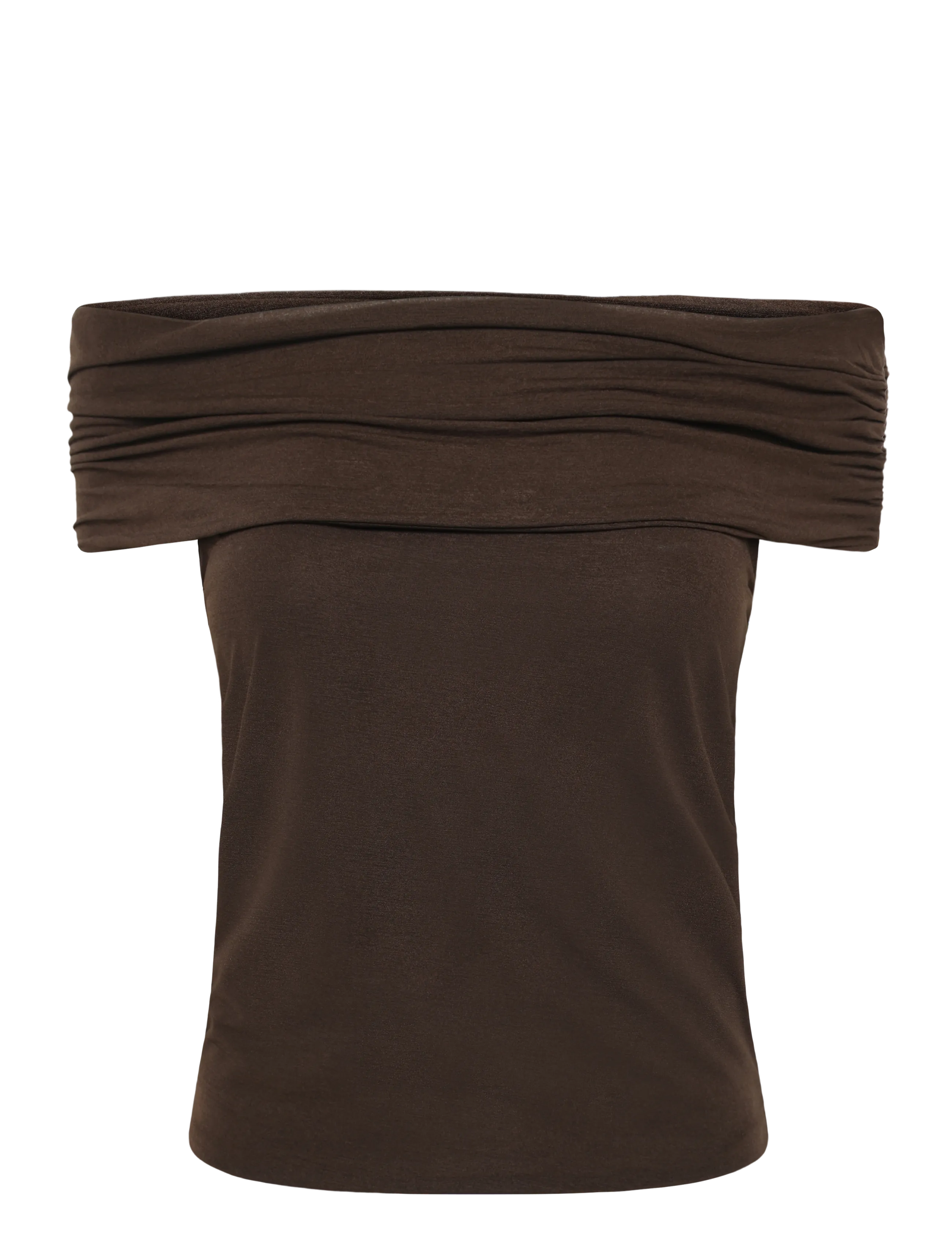 Mango Off-shoulder top - Tøj - BROWN / brown