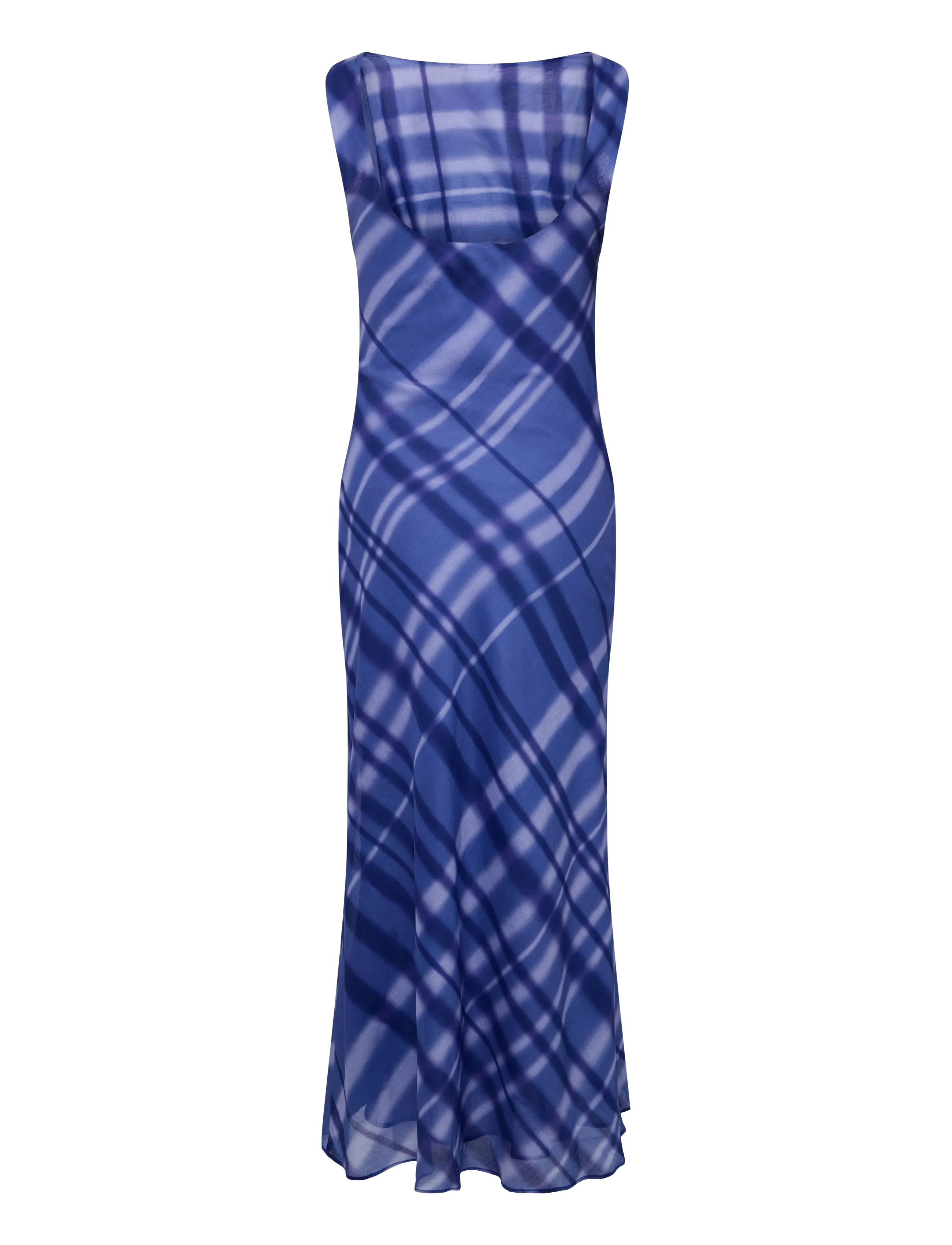 Mango - 100% cotton print dress - maxiklänningar - medium blue - 2