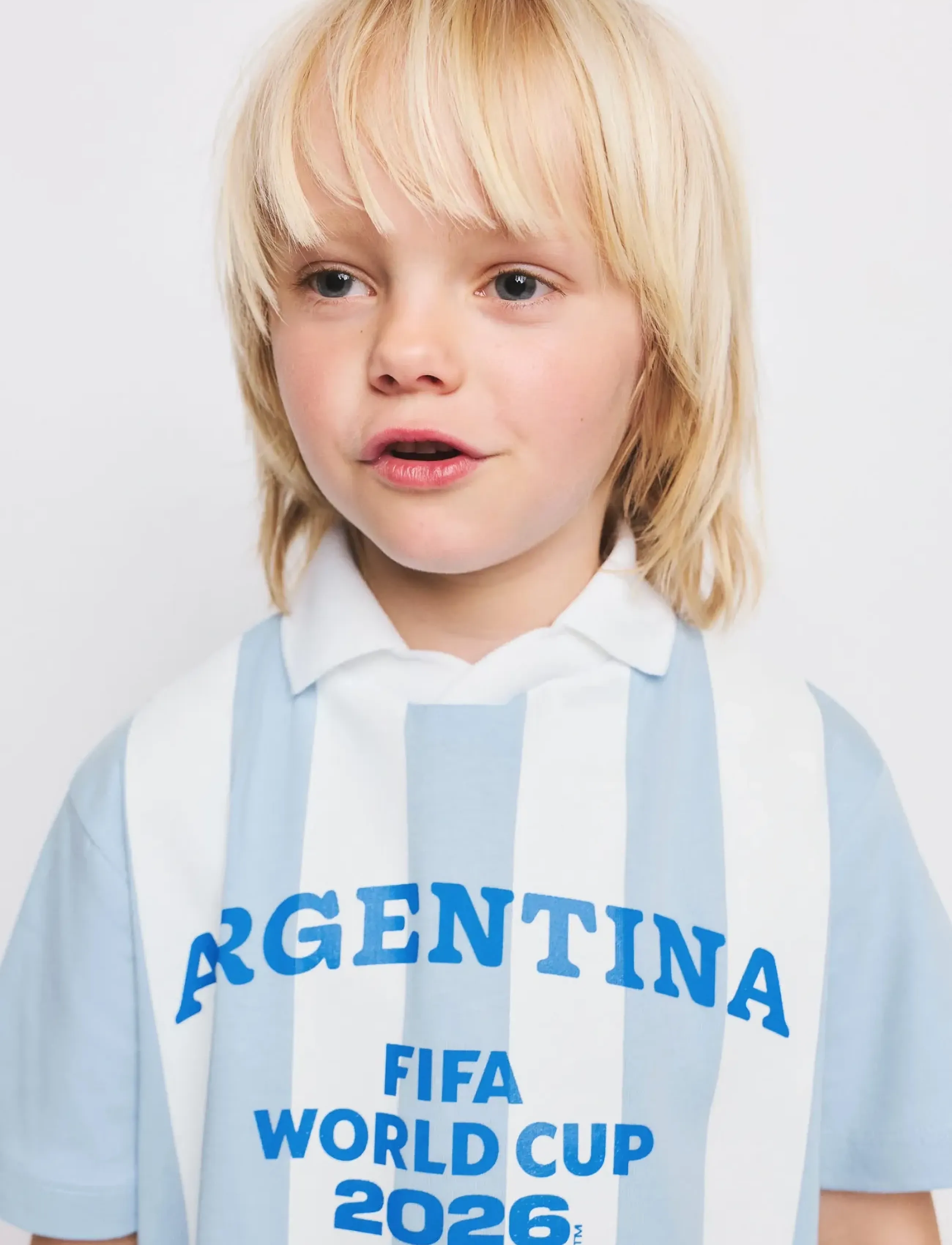 Mango Argentina Football Shirt, Børn, Fodboldtrøje, Blå, Str: 98