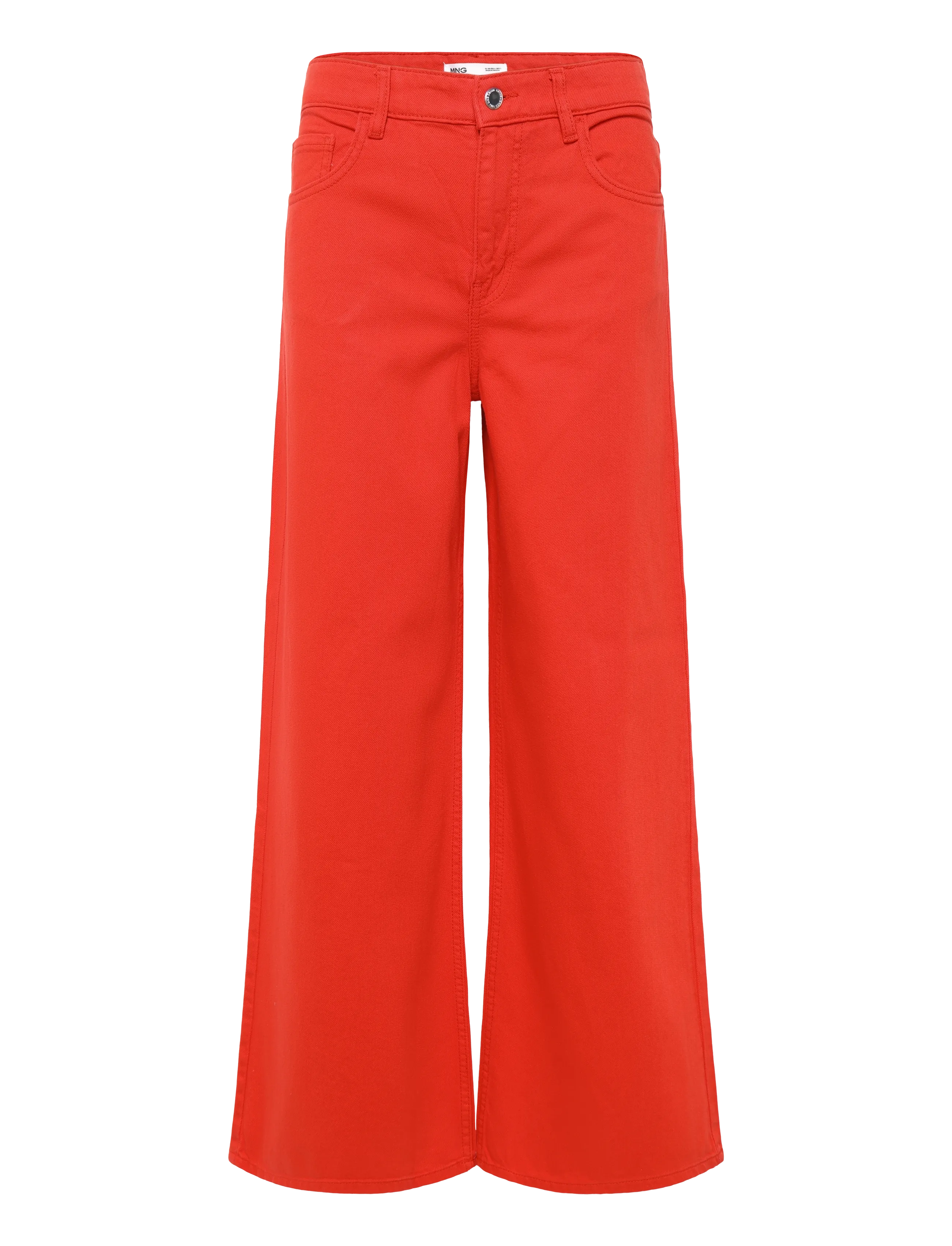 Mango - Low-rise wideleg jeans - brede jeans - red - 1