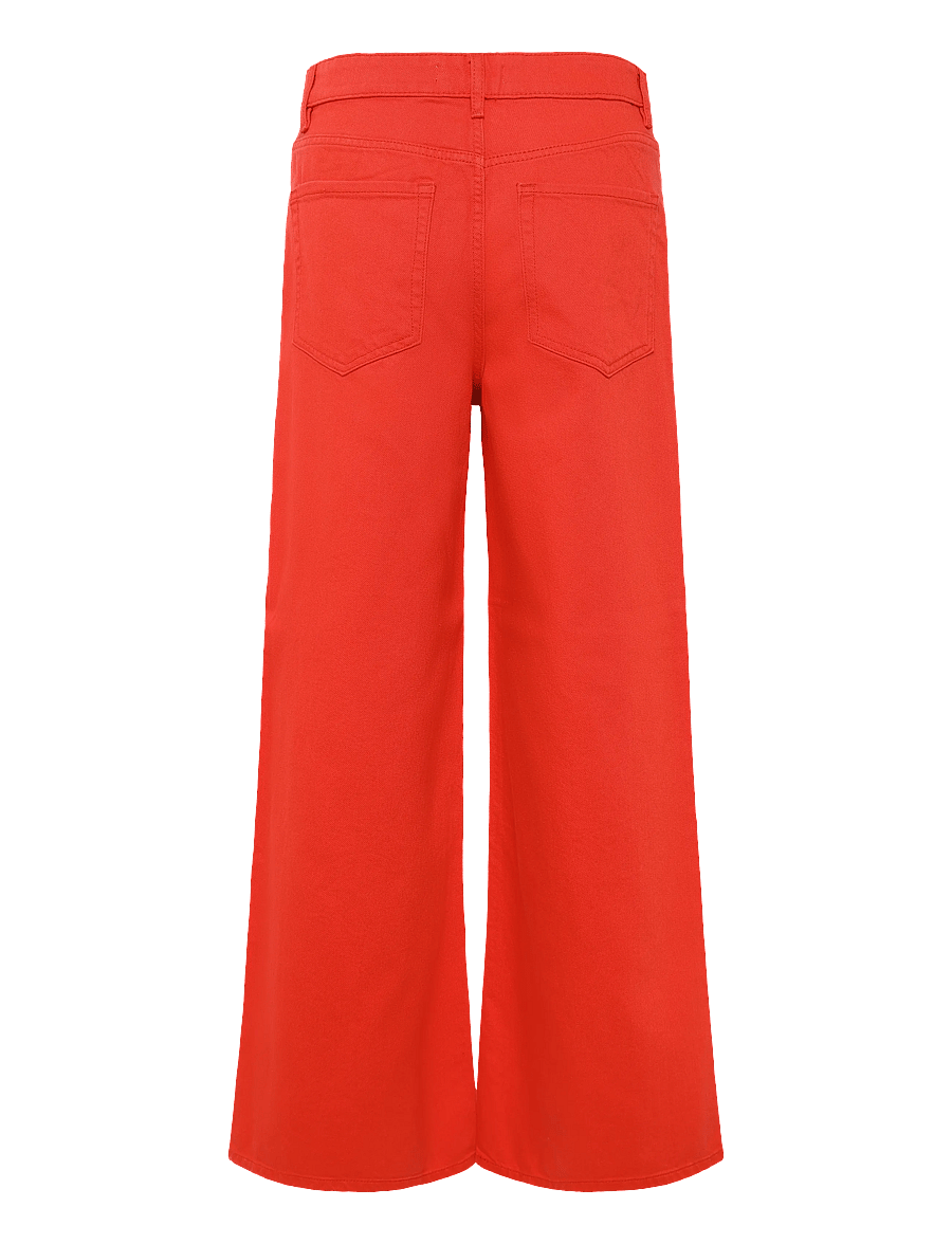 Mango - Low-rise wideleg jeans - brede jeans - red - 2