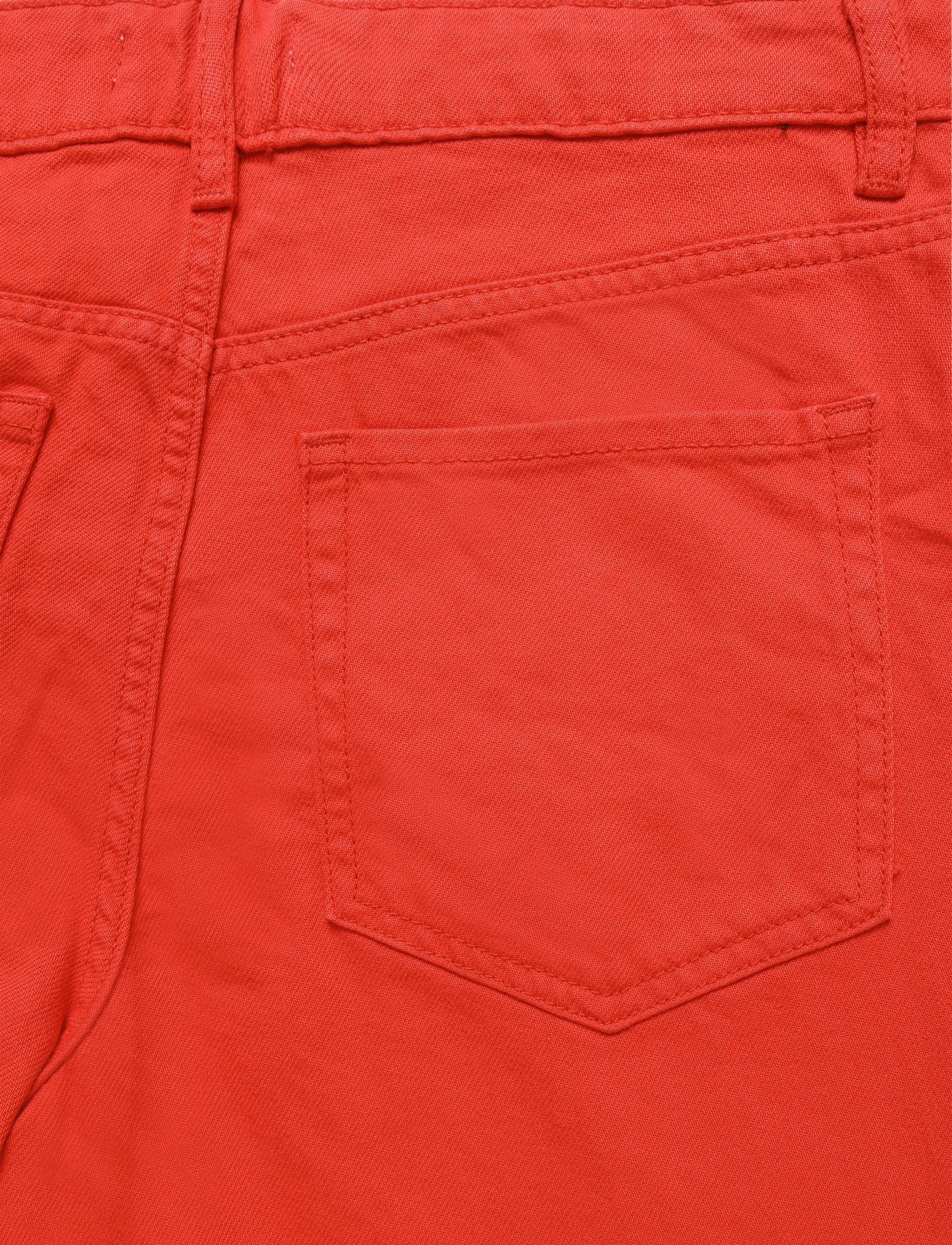 Mango - Low-rise wideleg jeans - brede jeans - red - 4