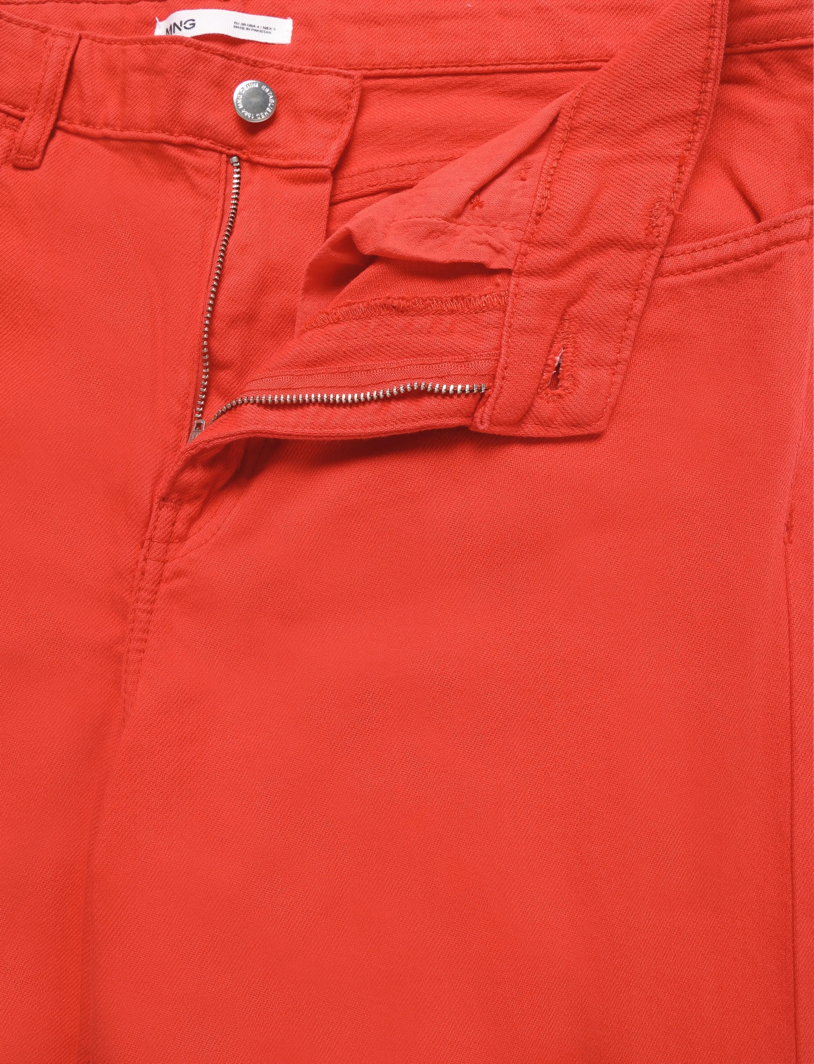 Mango - Low-rise wideleg jeans - brede jeans - red - 5