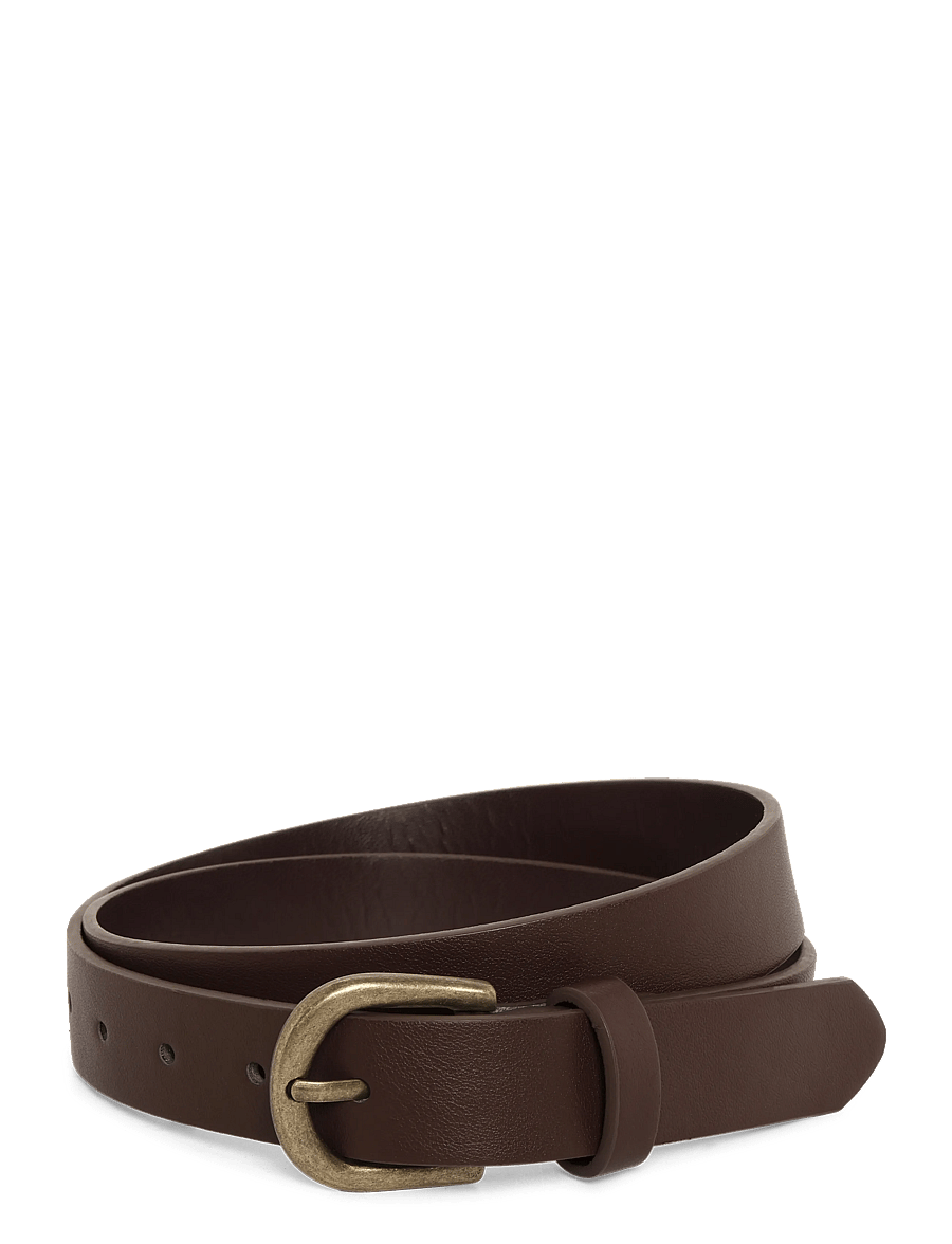 Mango - Faux-leather belt - skärp - brown - 0