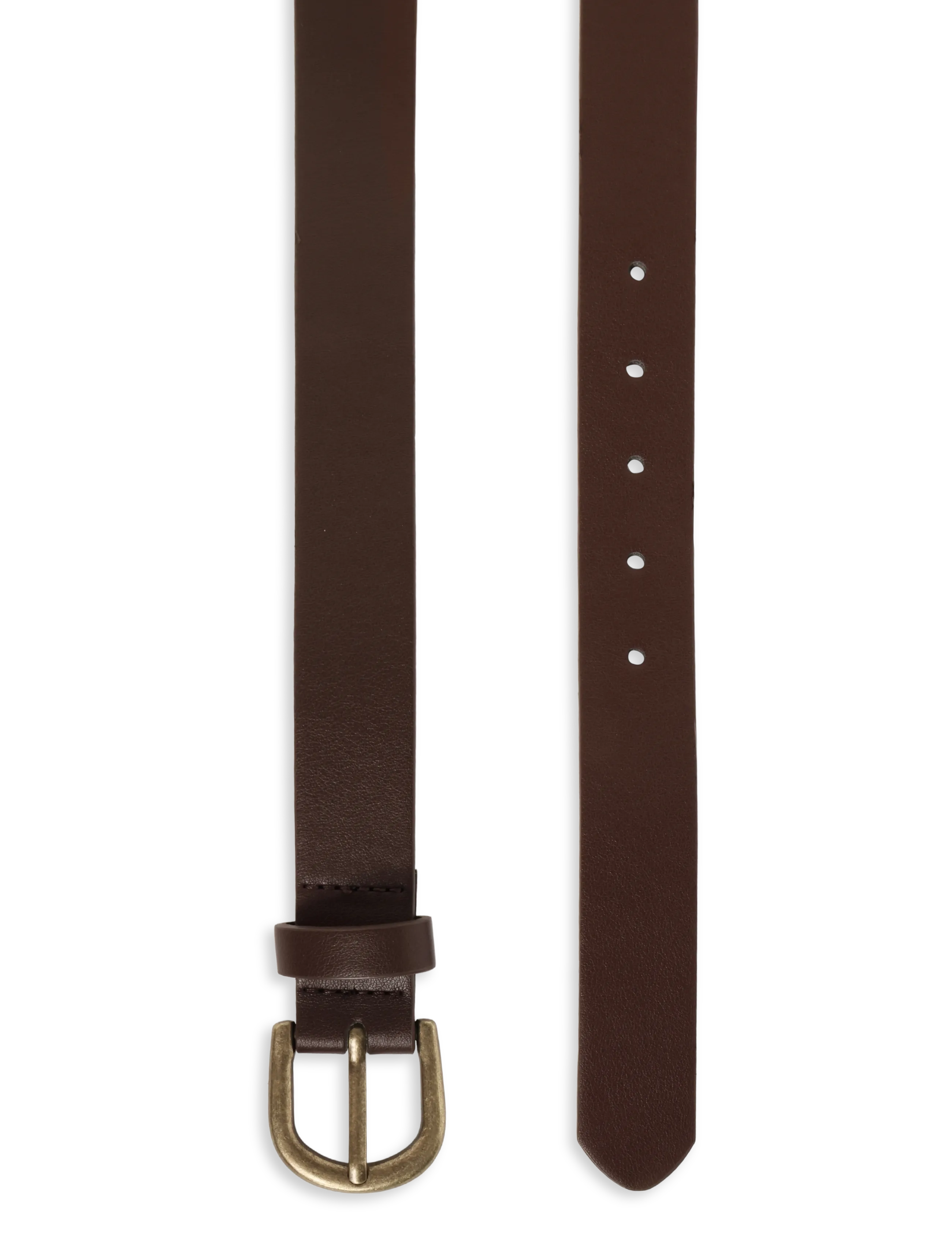 Mango - Faux-leather belt - skärp - brown - 1