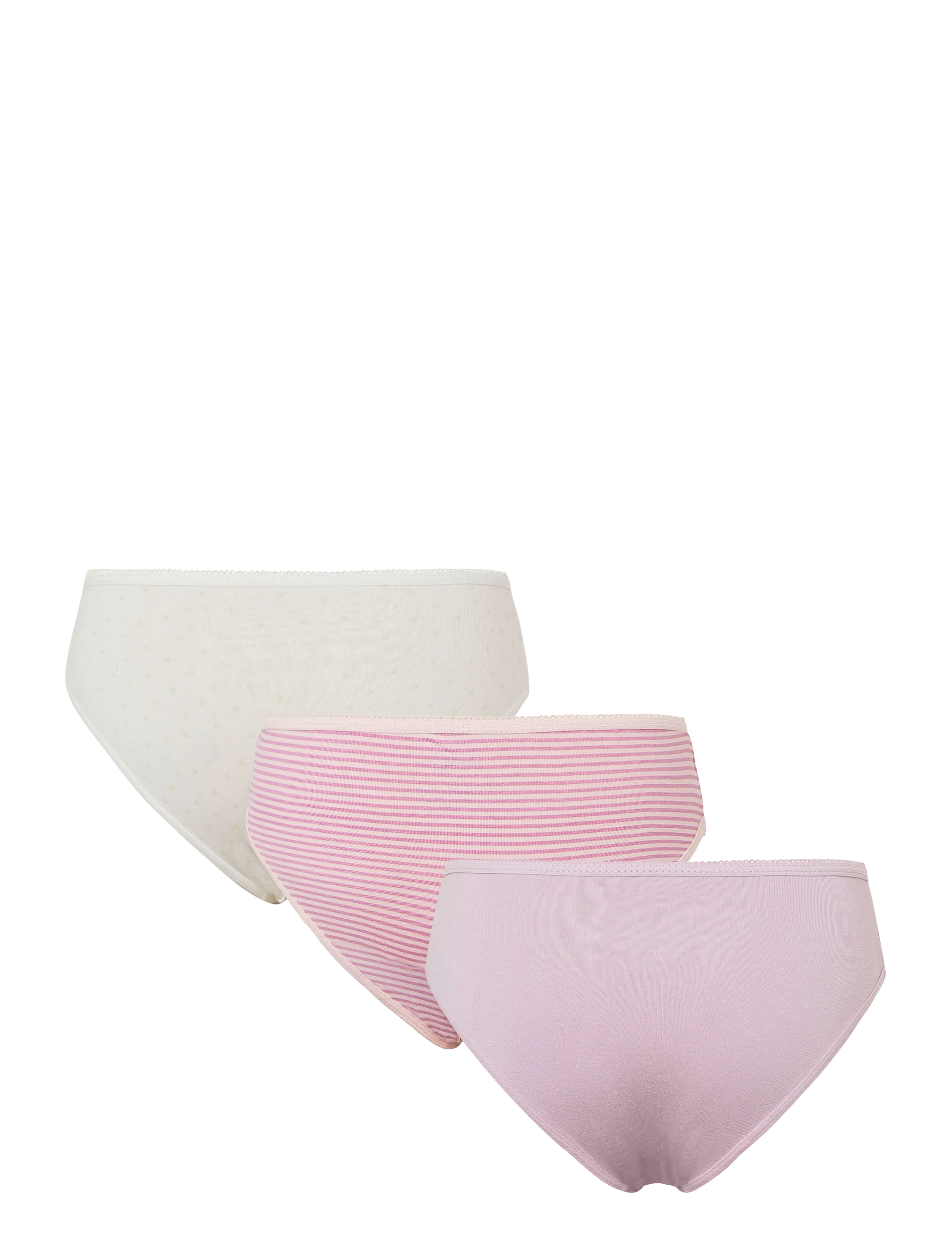 Mango - 3 pack cotton panties - trusser - lt-pastel purple - 1