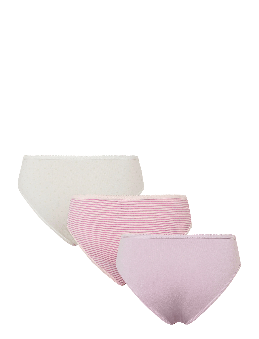 Mango - 3 pack cotton panties - trusser - lt-pastel purple - 1
