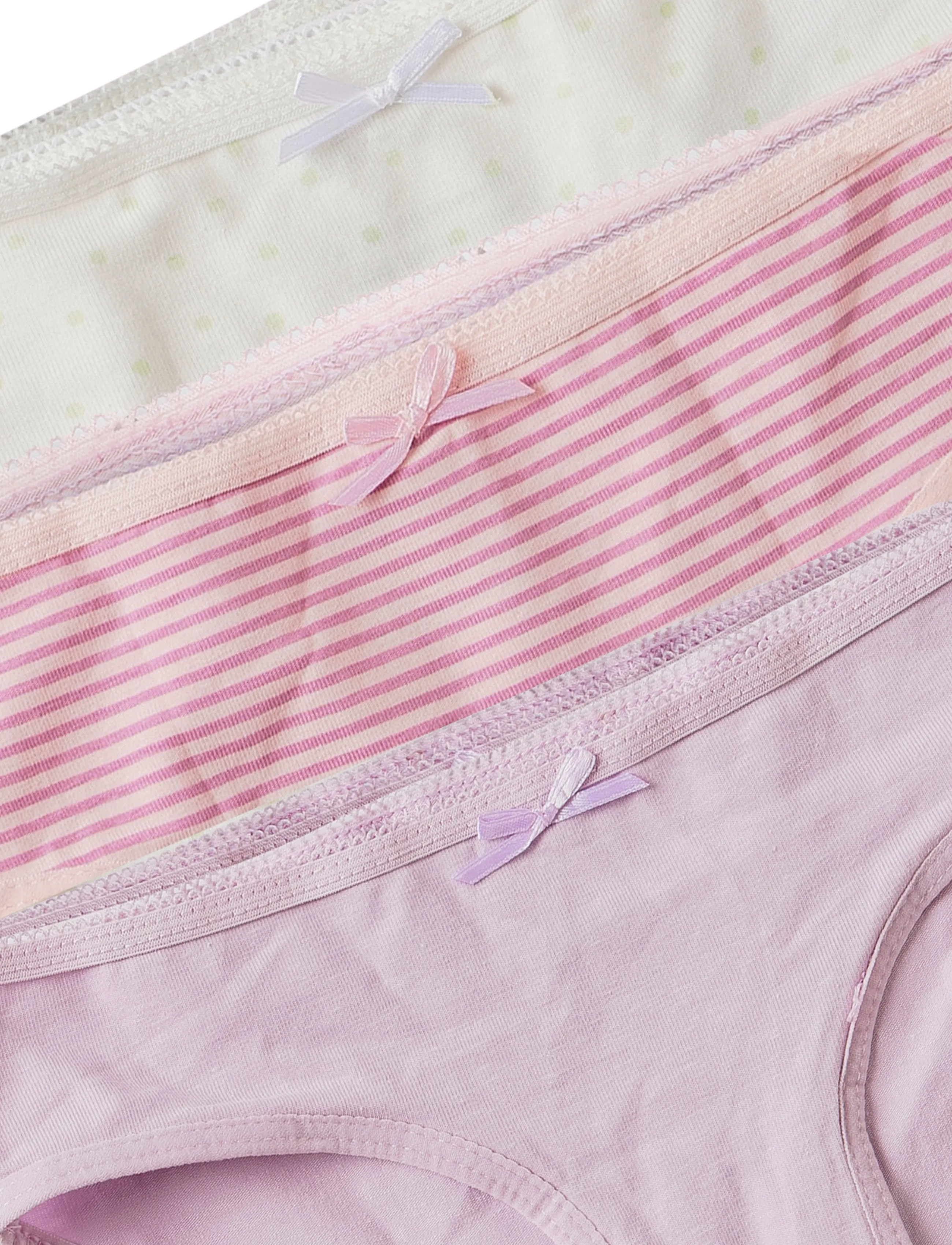 Mango - 3 pack cotton panties - trusser - lt-pastel purple - 2
