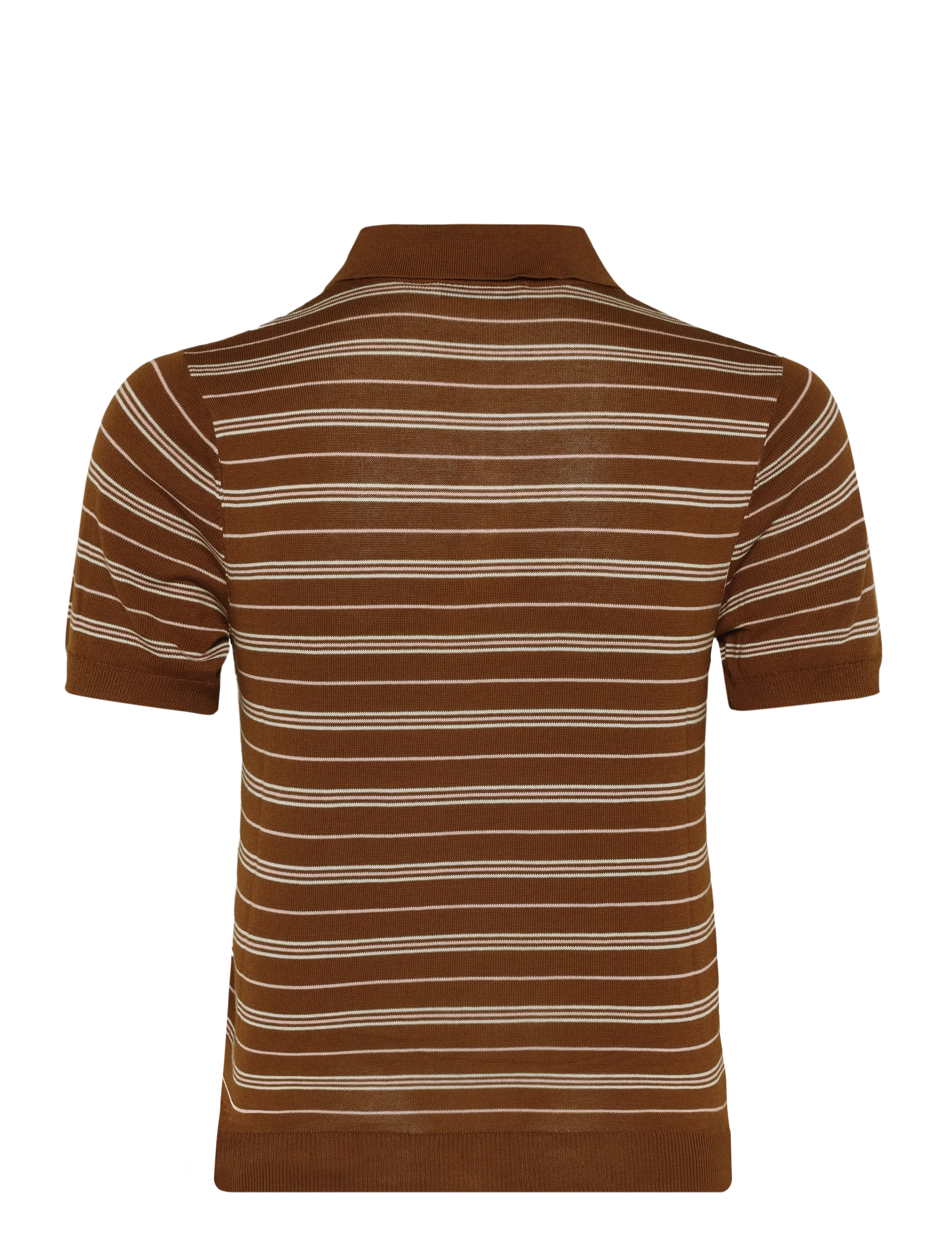 Mango - Knitted polo-neck sweater - striktrøjer - dark brown - 2